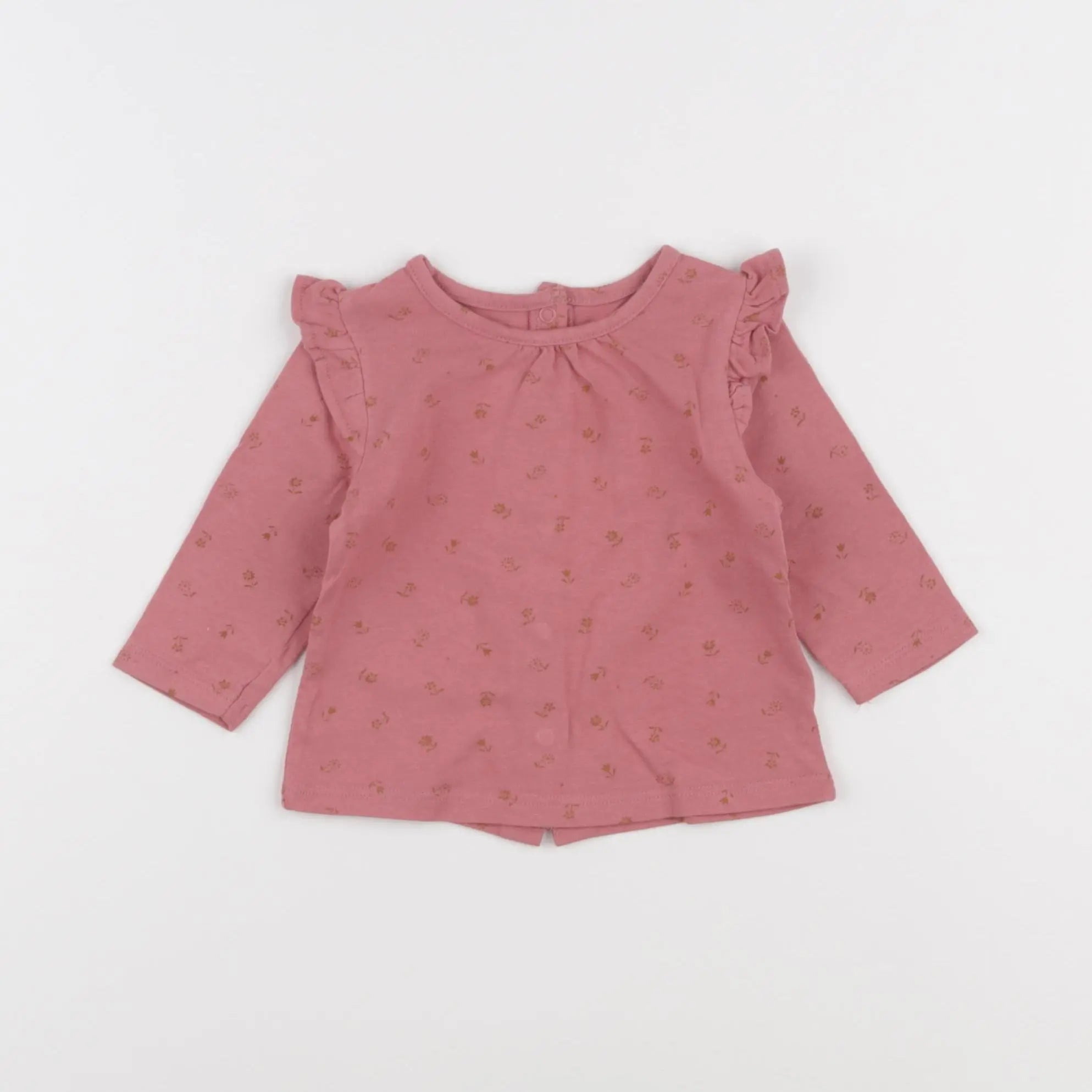 Vertbaudet - tee-shirt rouge - 3 mois