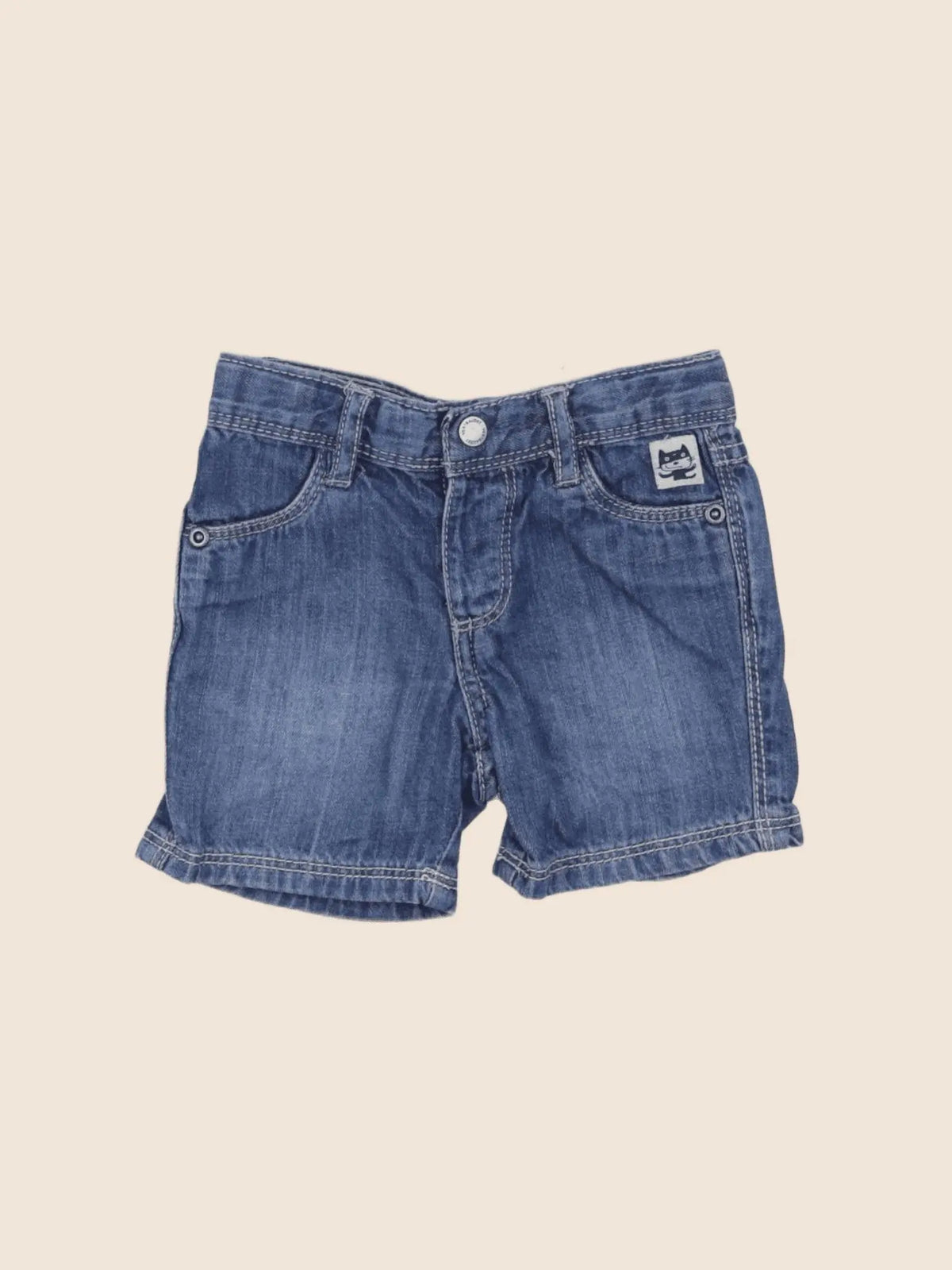 Vertbaudet - short bleu - 9 mois