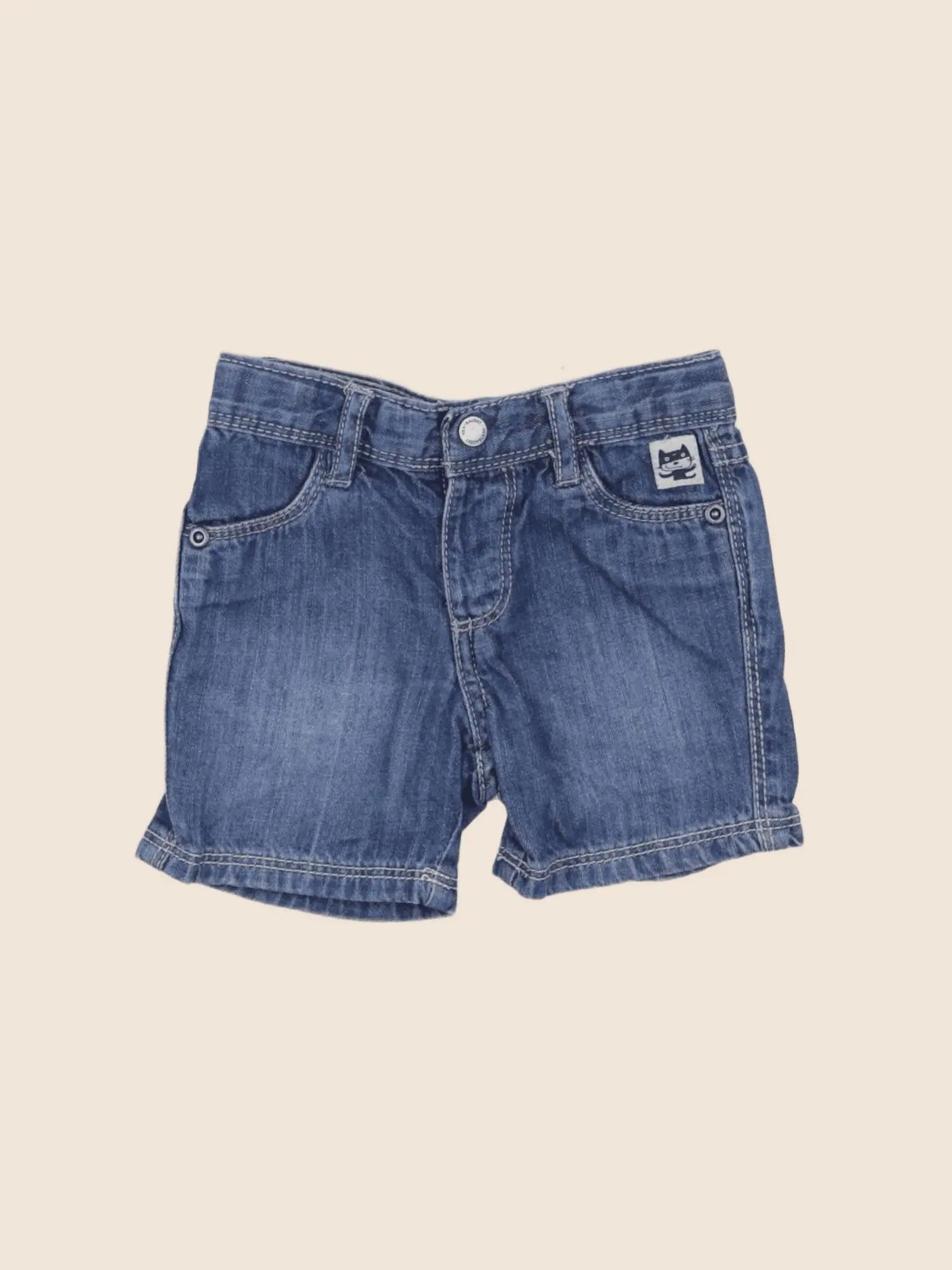 Vertbaudet - short bleu - 9 mois
