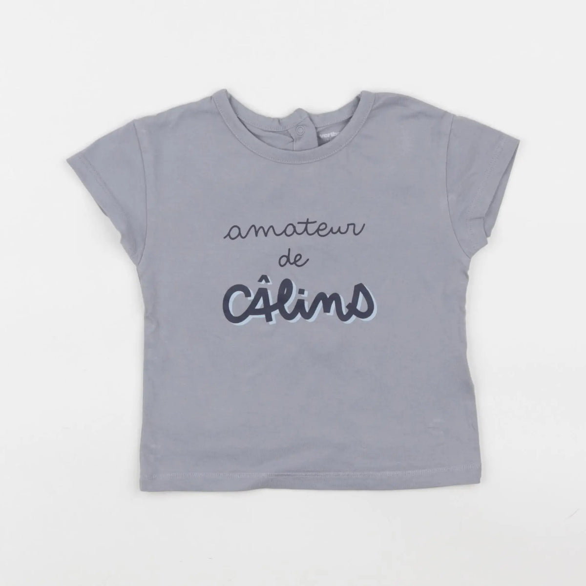 Vertbaudet - tee-shirt bleu - 18 mois