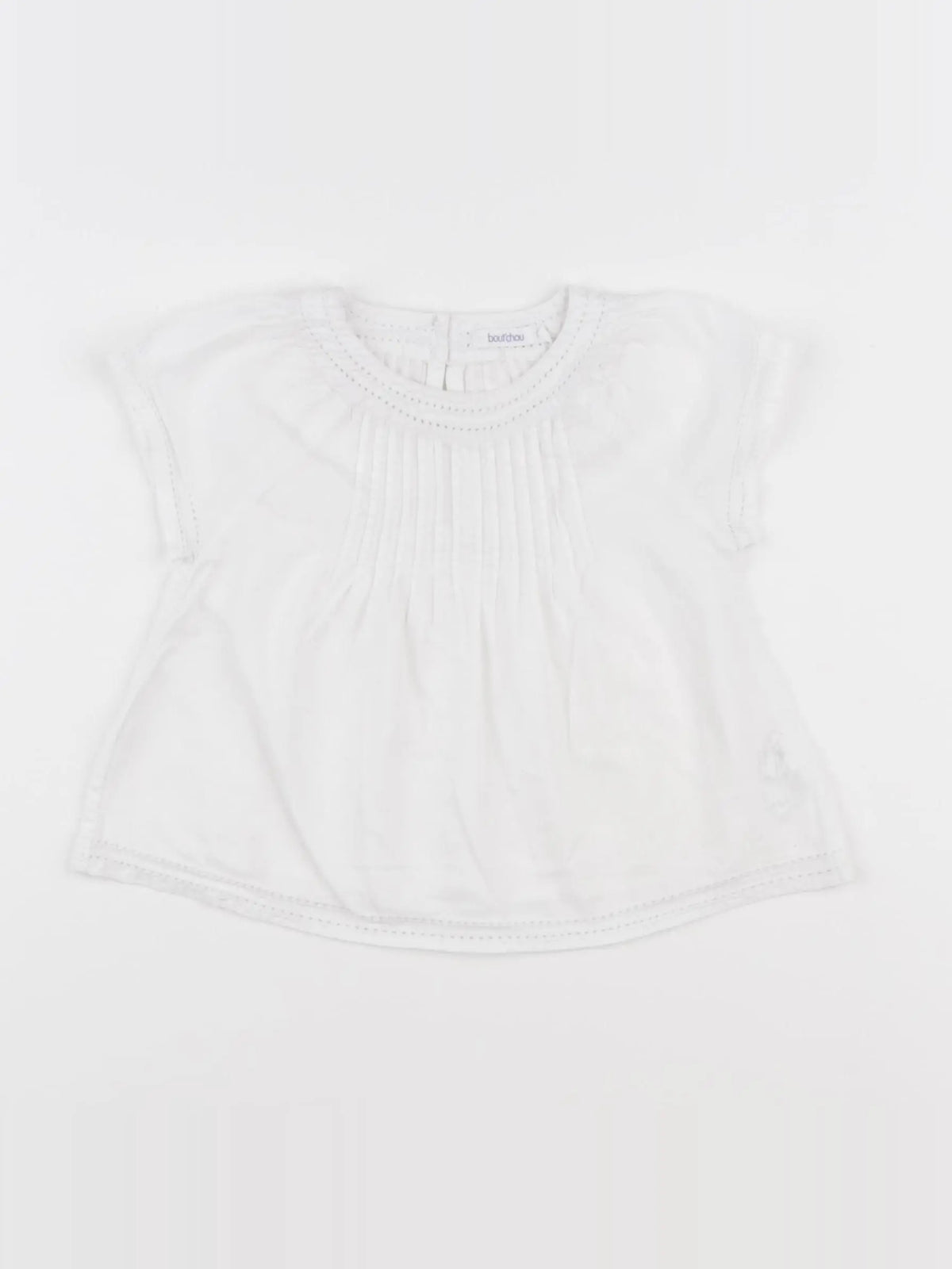 Boutchou - blouse blanc - 9 mois