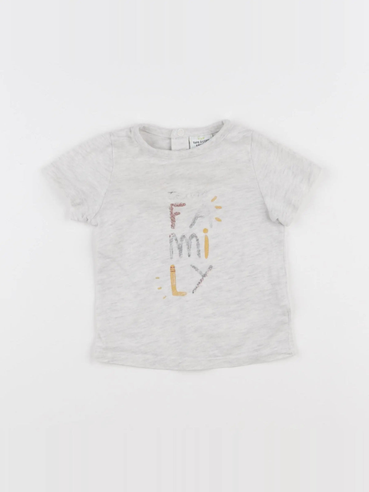 Tape à l'oeil - tee-shirt gris - 6 mois