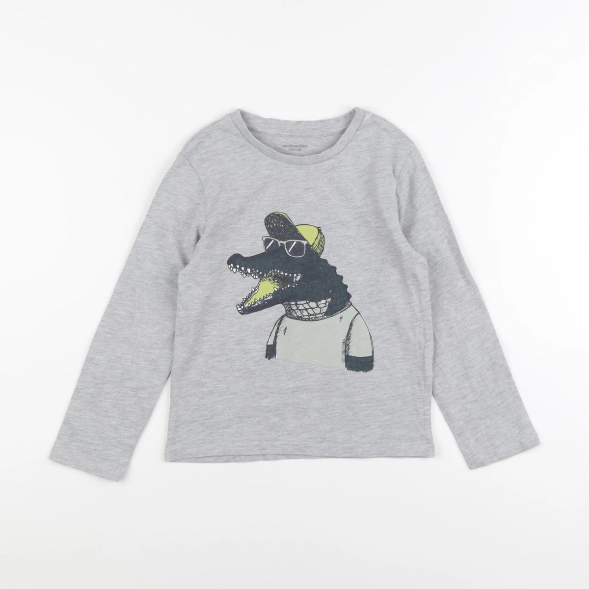 Vertbaudet - tee-shirt gris - 6 ans
