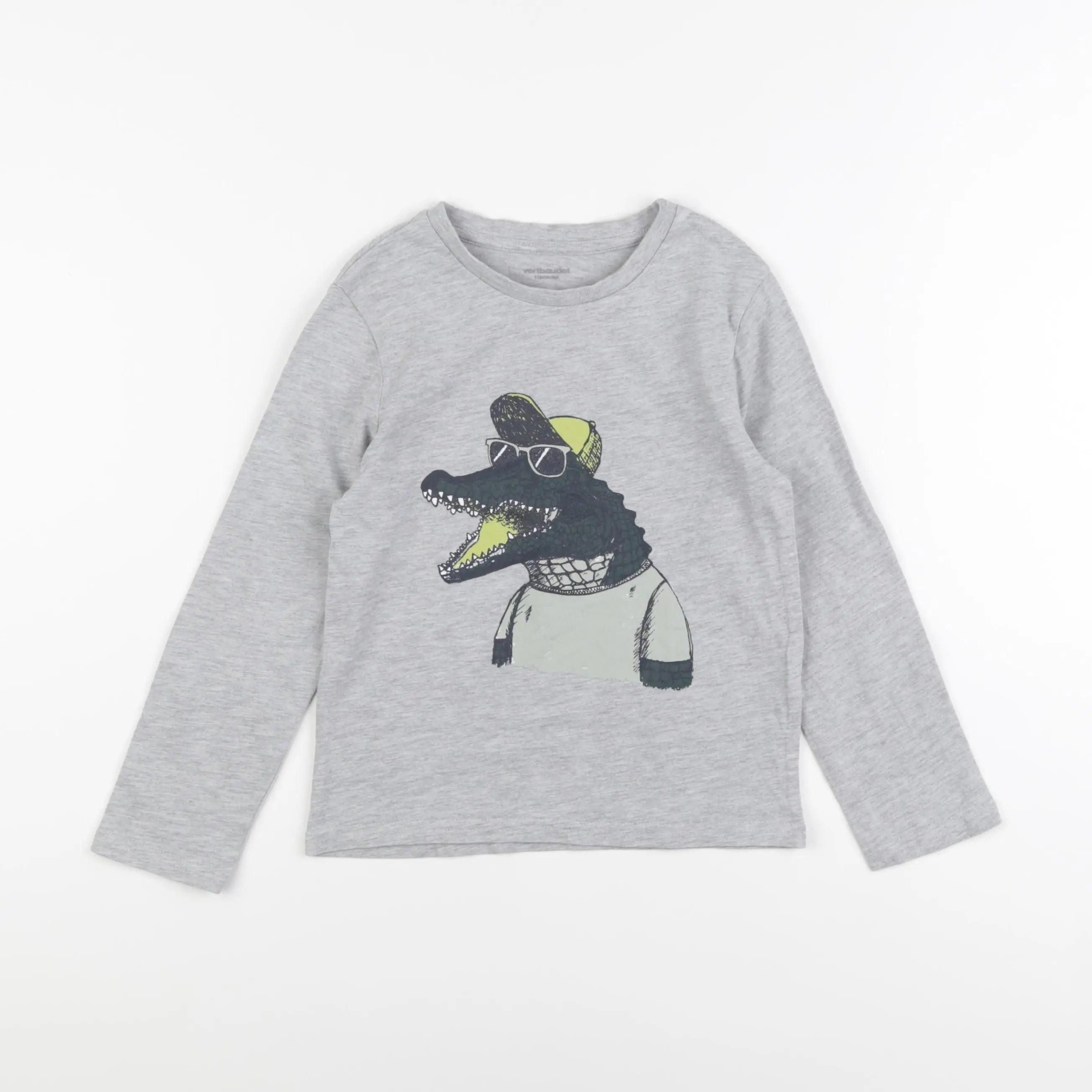Vertbaudet - tee-shirt gris - 6 ans