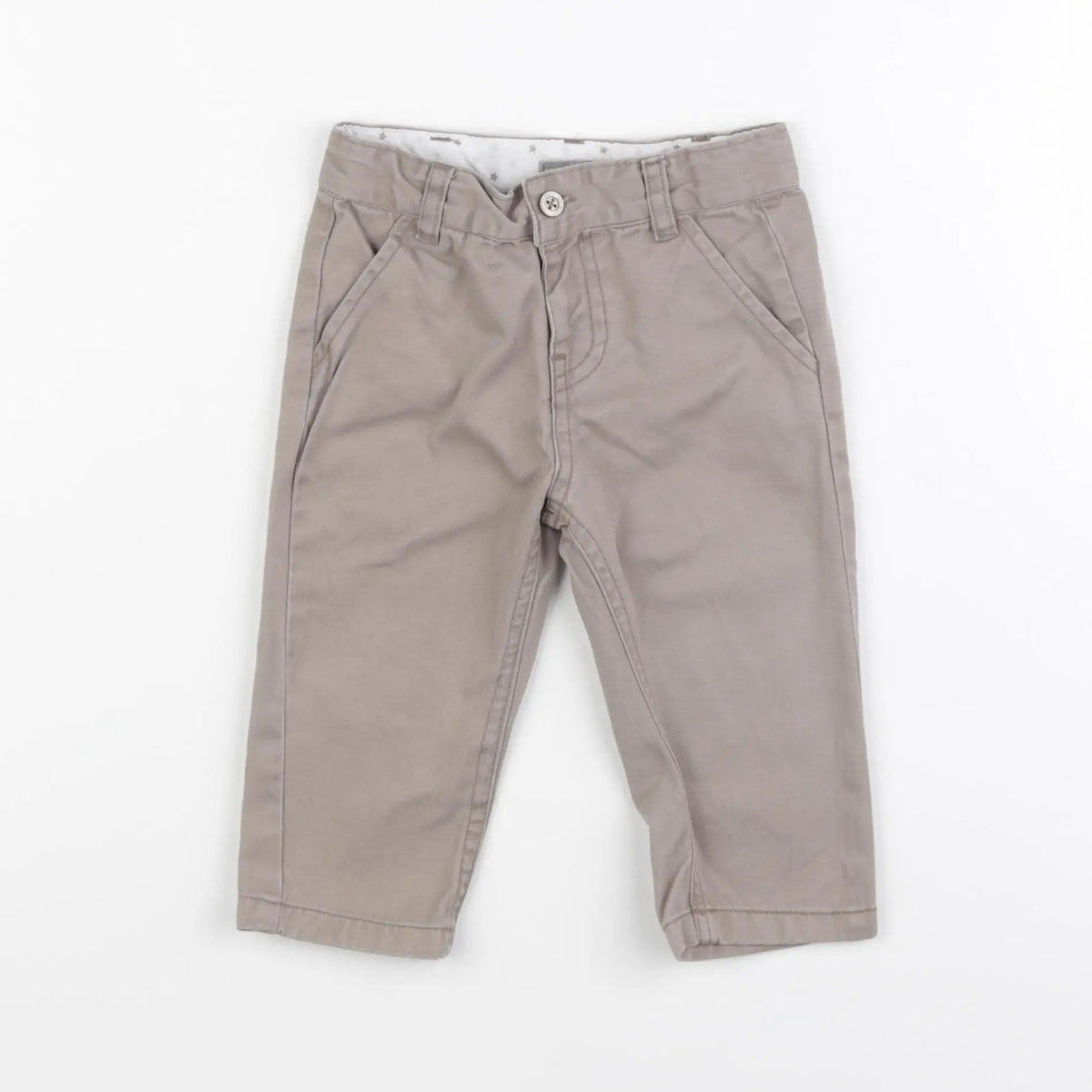 Vertbaudet - jean taupe - 12 mois