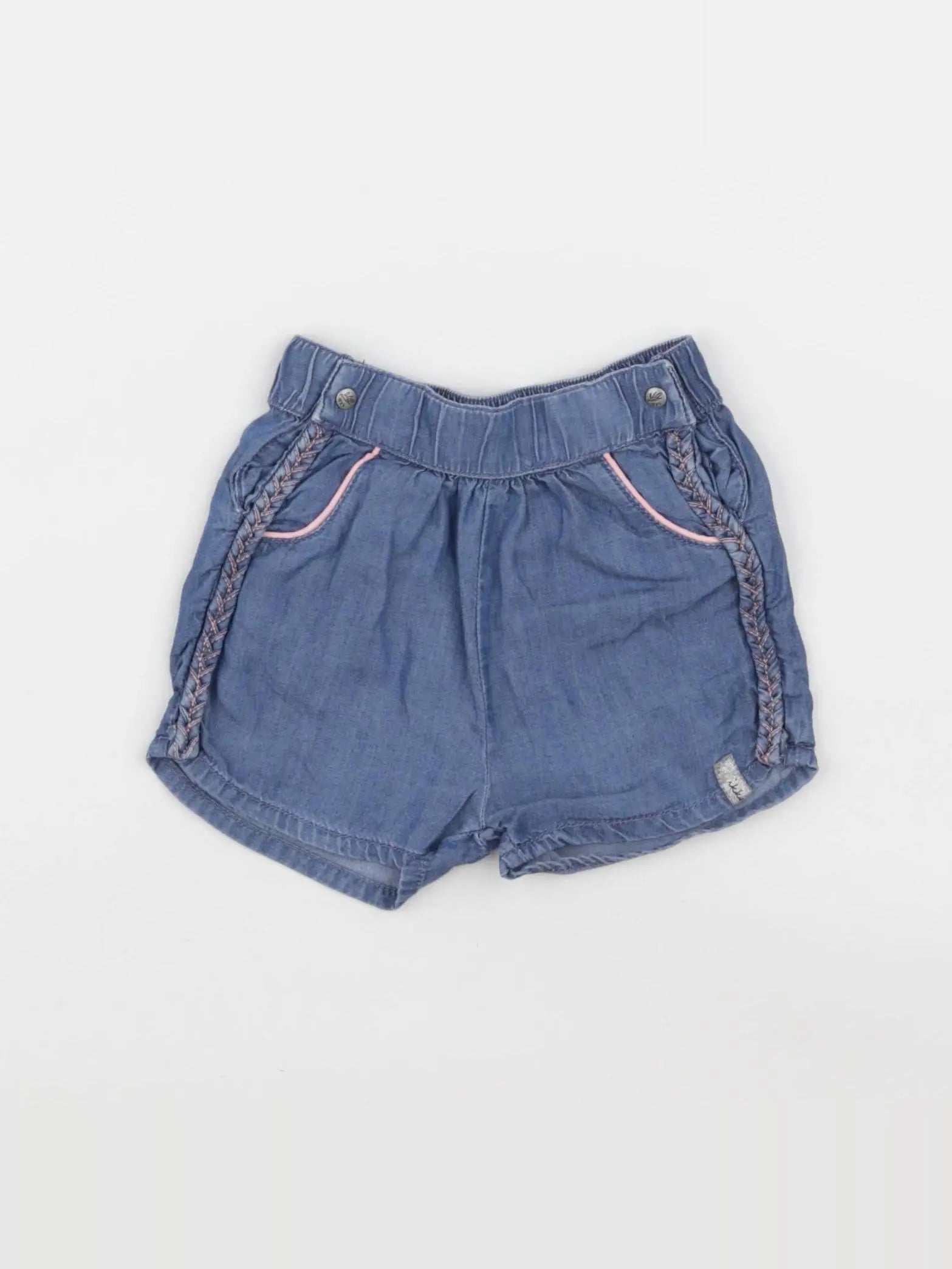 IKKS - short bleu - 12 mois