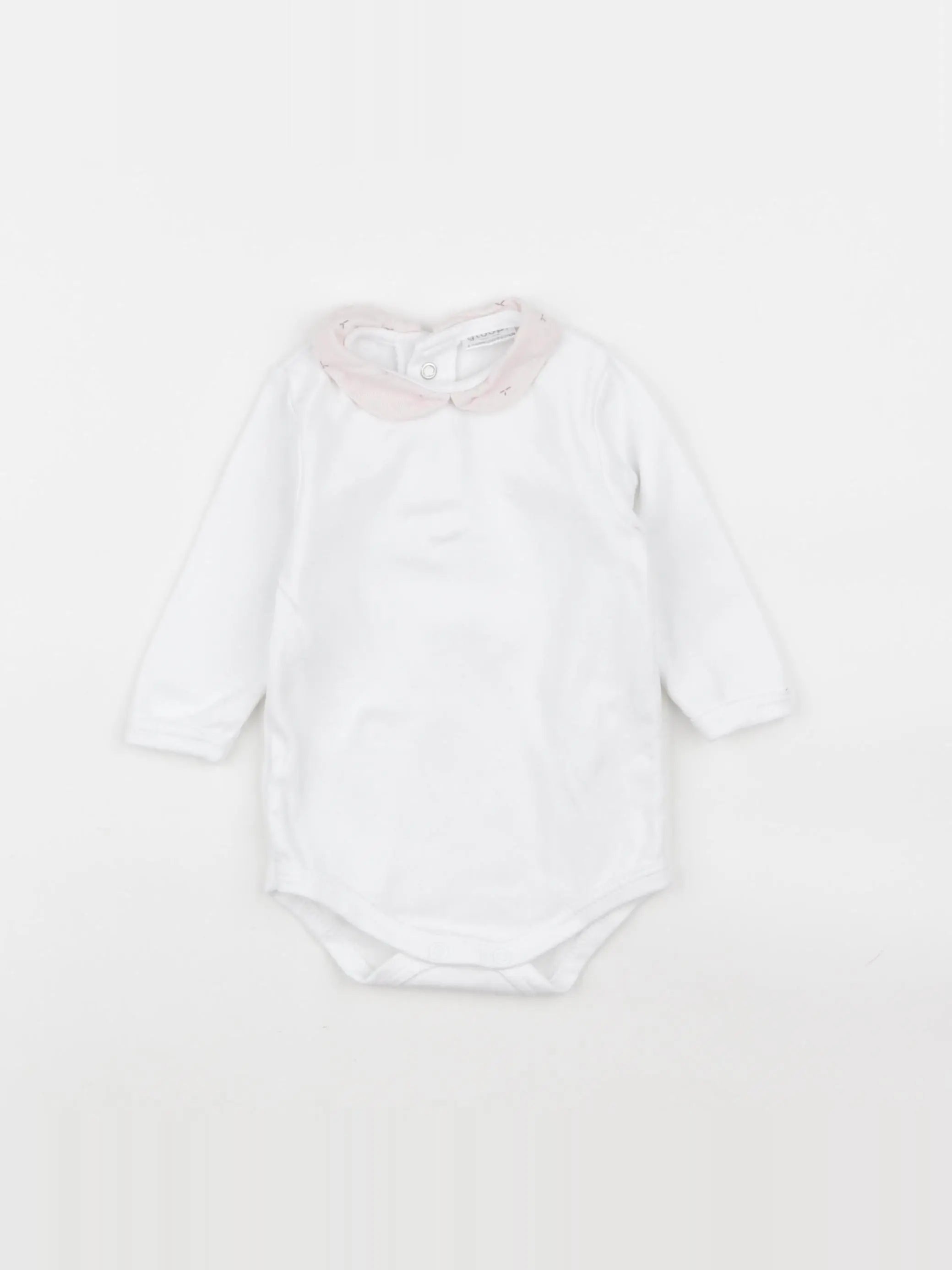 Gloop - body à col blanc - 6 mois