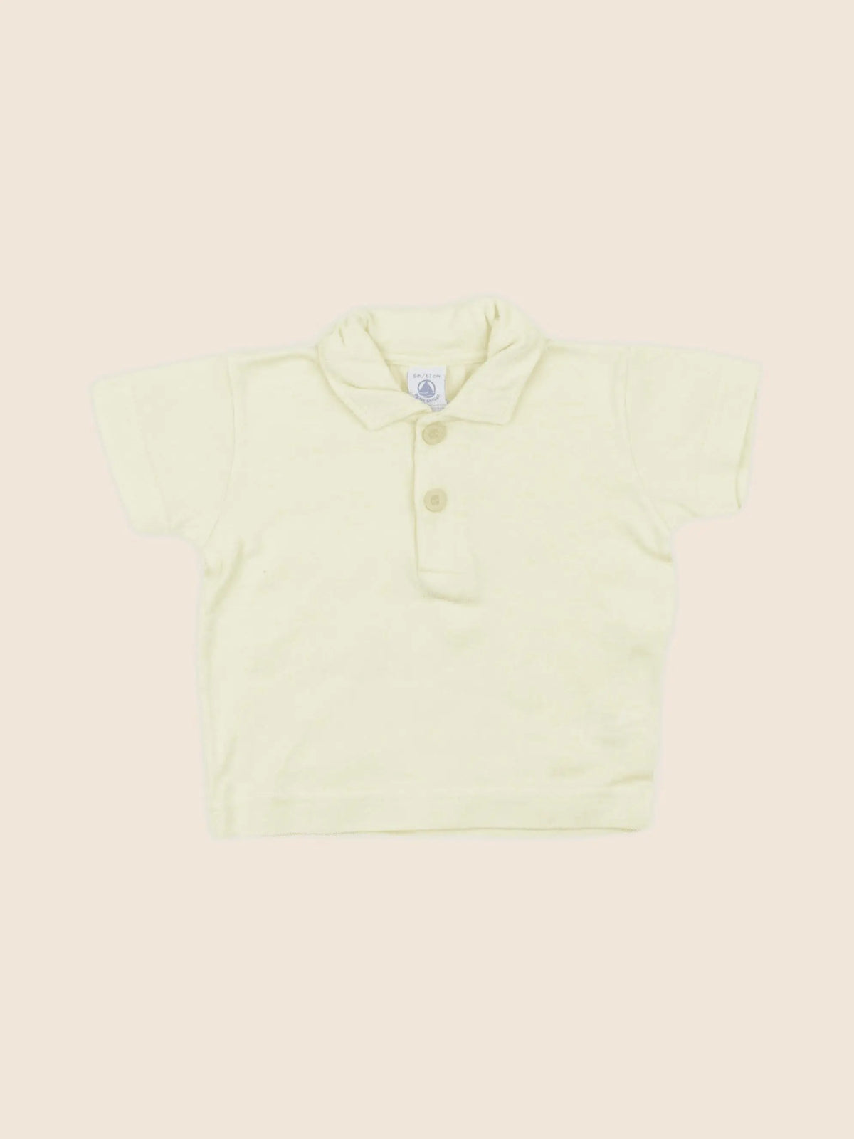 Petit Bateau - polo jaune - 6 mois