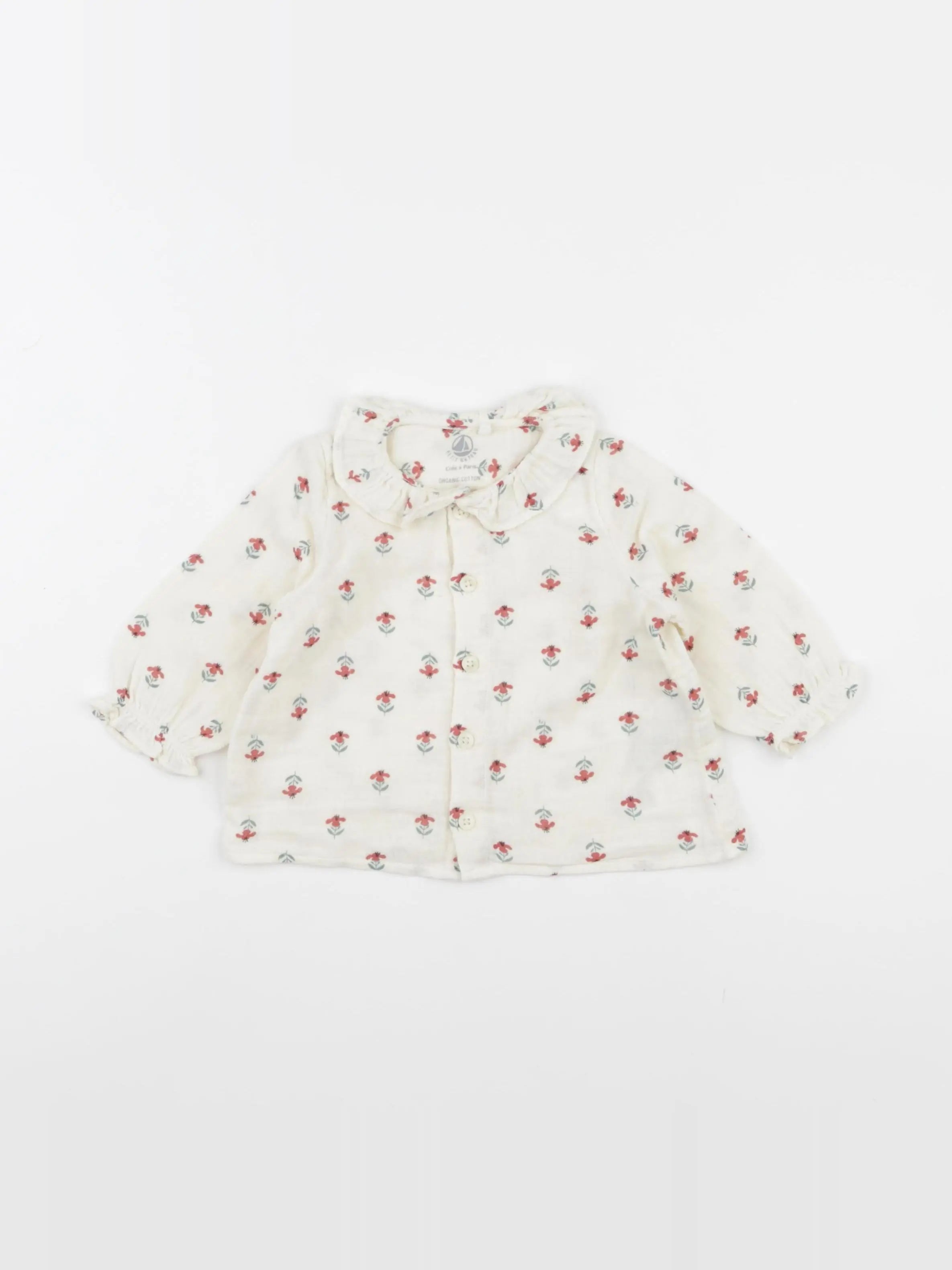 Petit Bateau - blouse beige - 6 mois