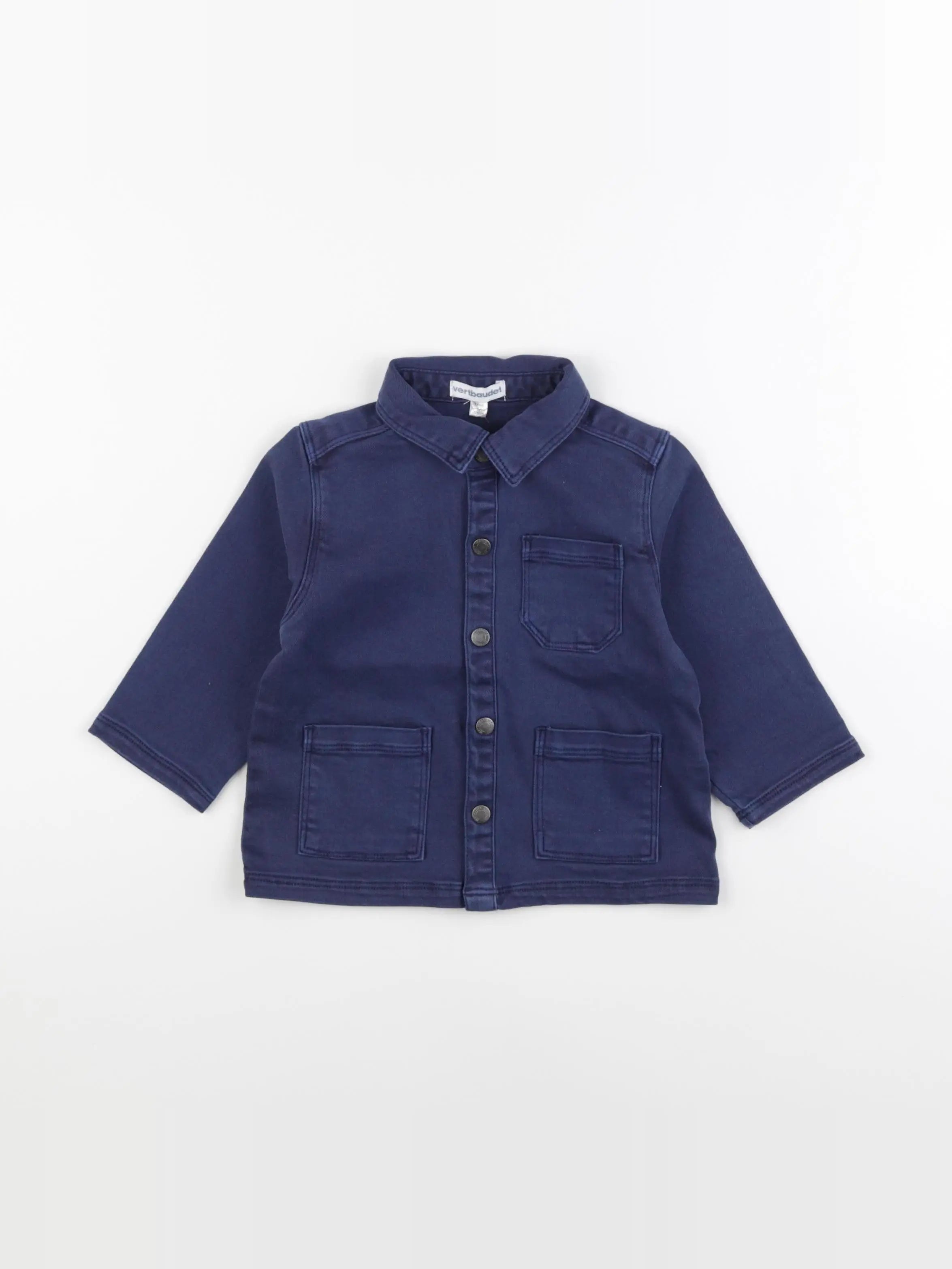 Vertbaudet - veste bleu - 12 mois