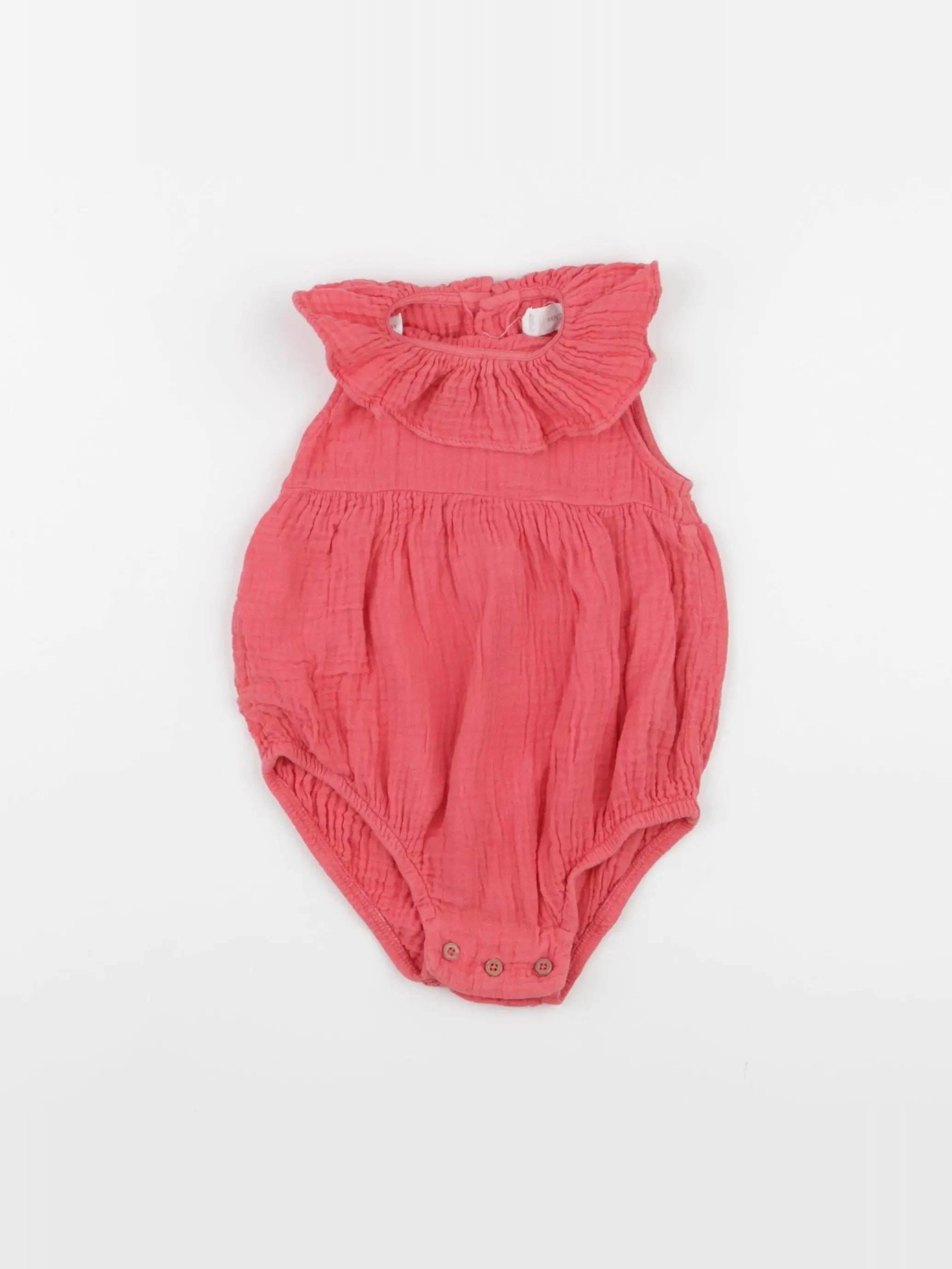 Mango - salopette rose - 9/12 mois