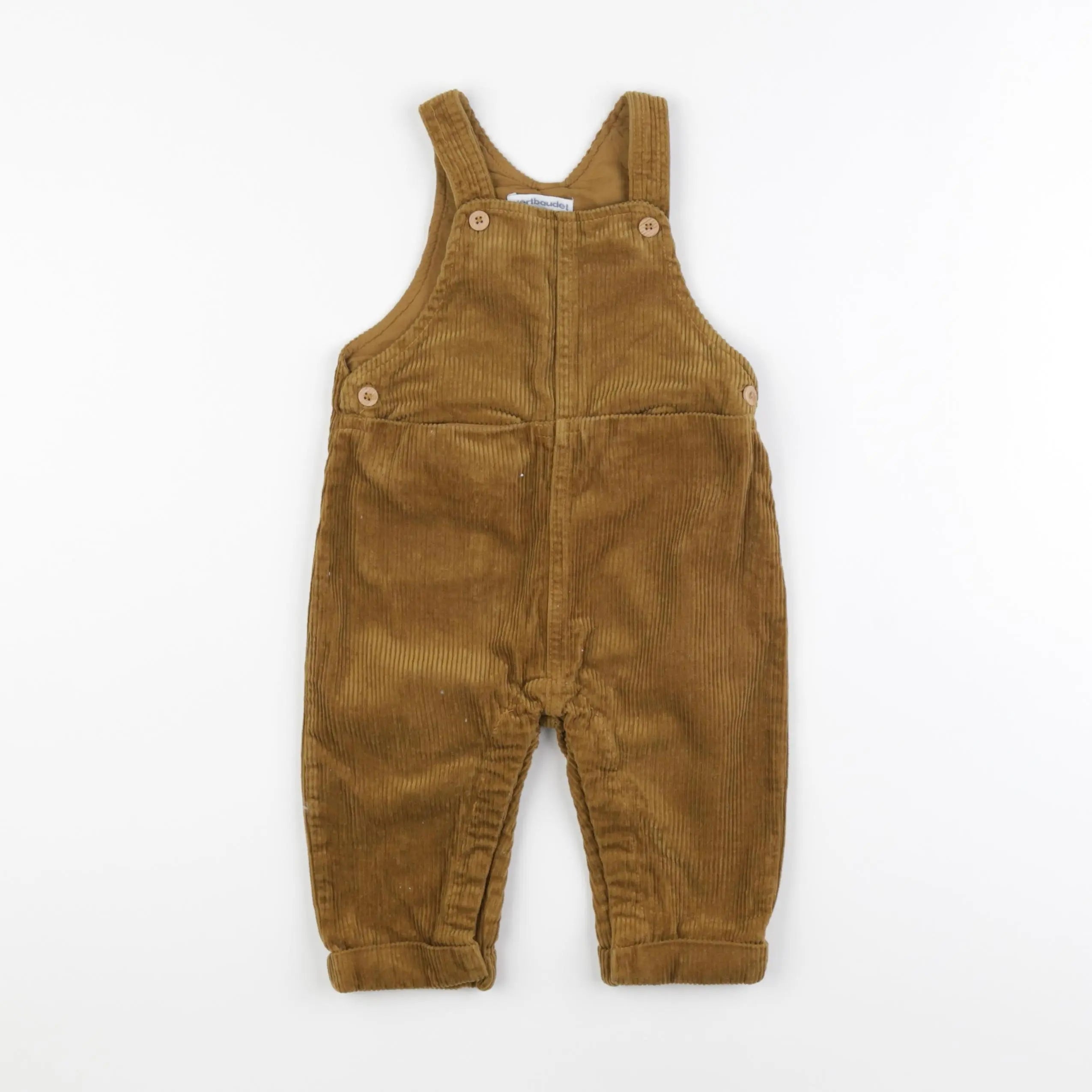 Vertbaudet - salopette marron - 12 mois