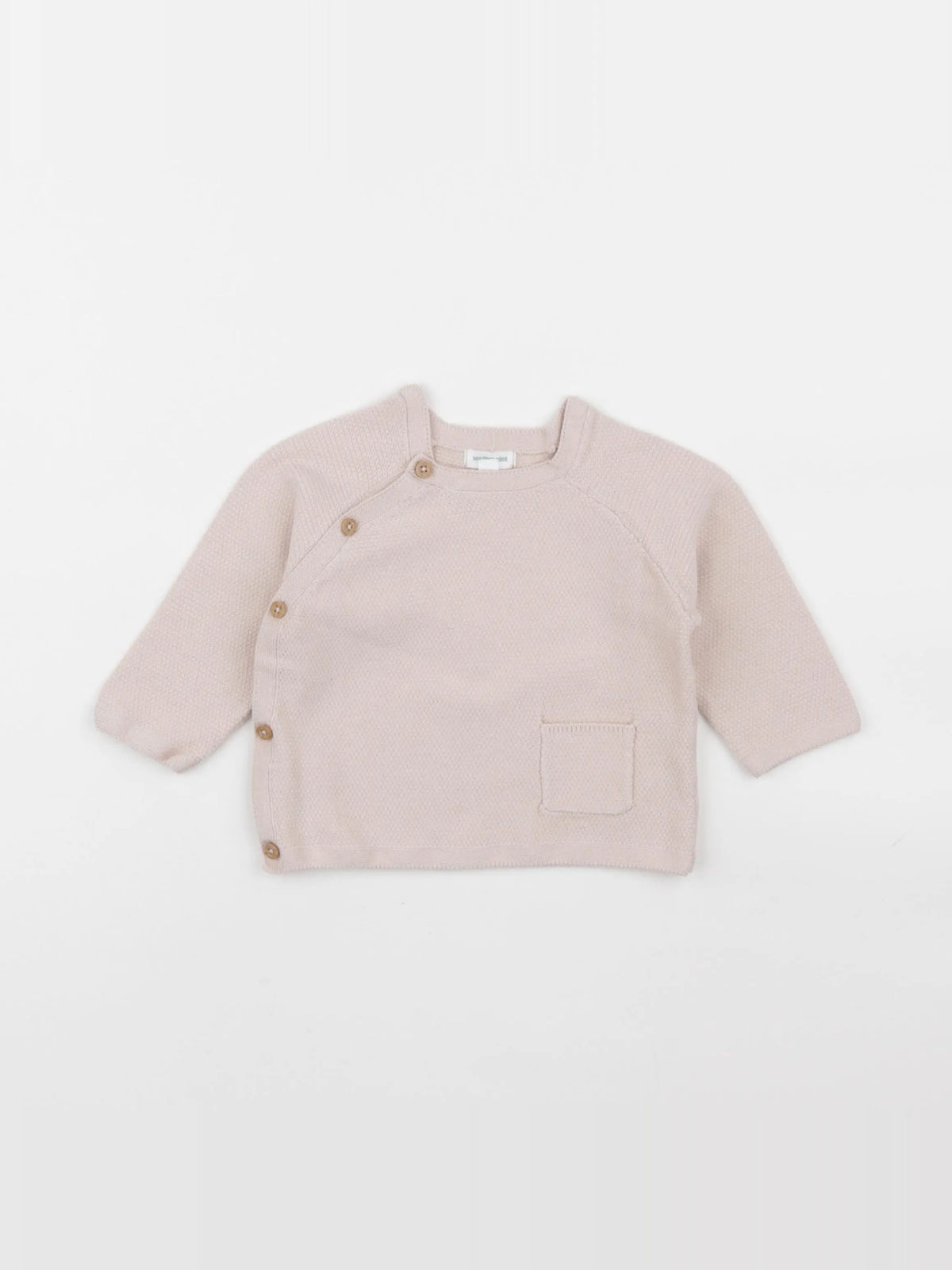 Vertbaudet - gilet rose - 12 mois