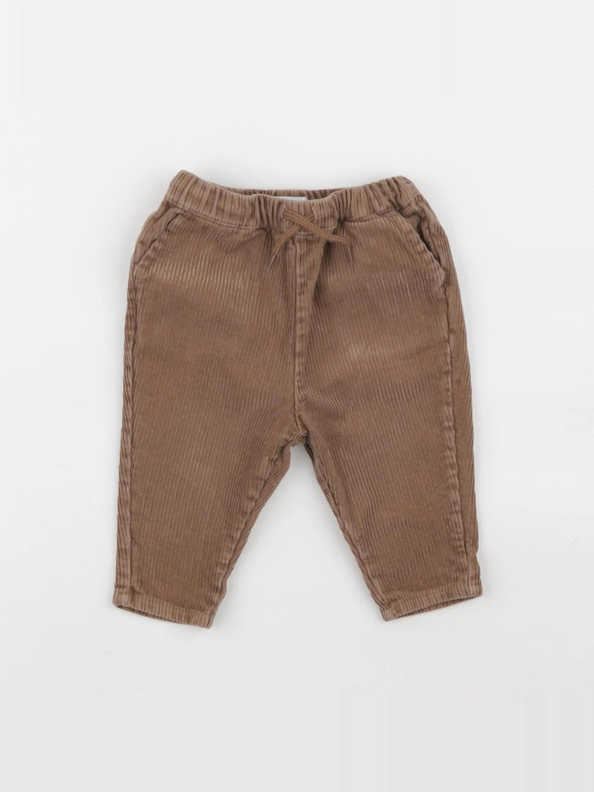 Vertbaudet - pantalon marron - 9 mois