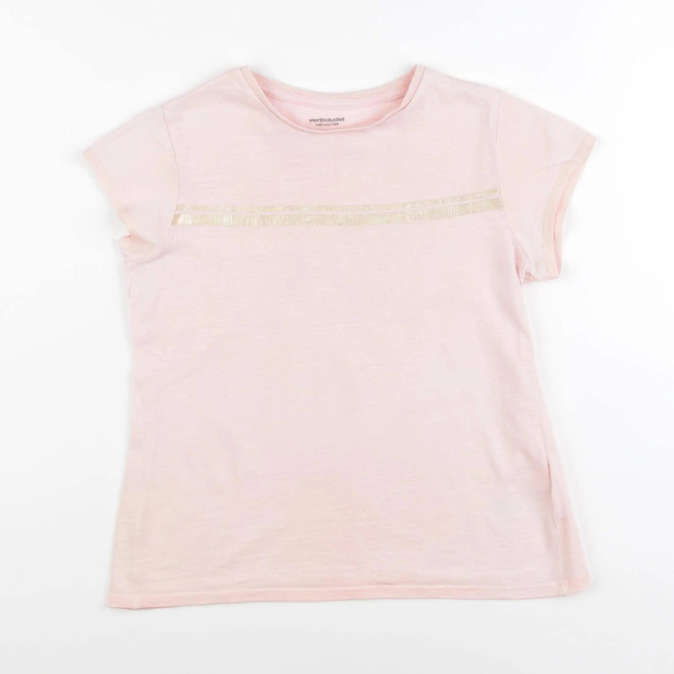 Vertbaudet - tee-shirt rose - 10 ans