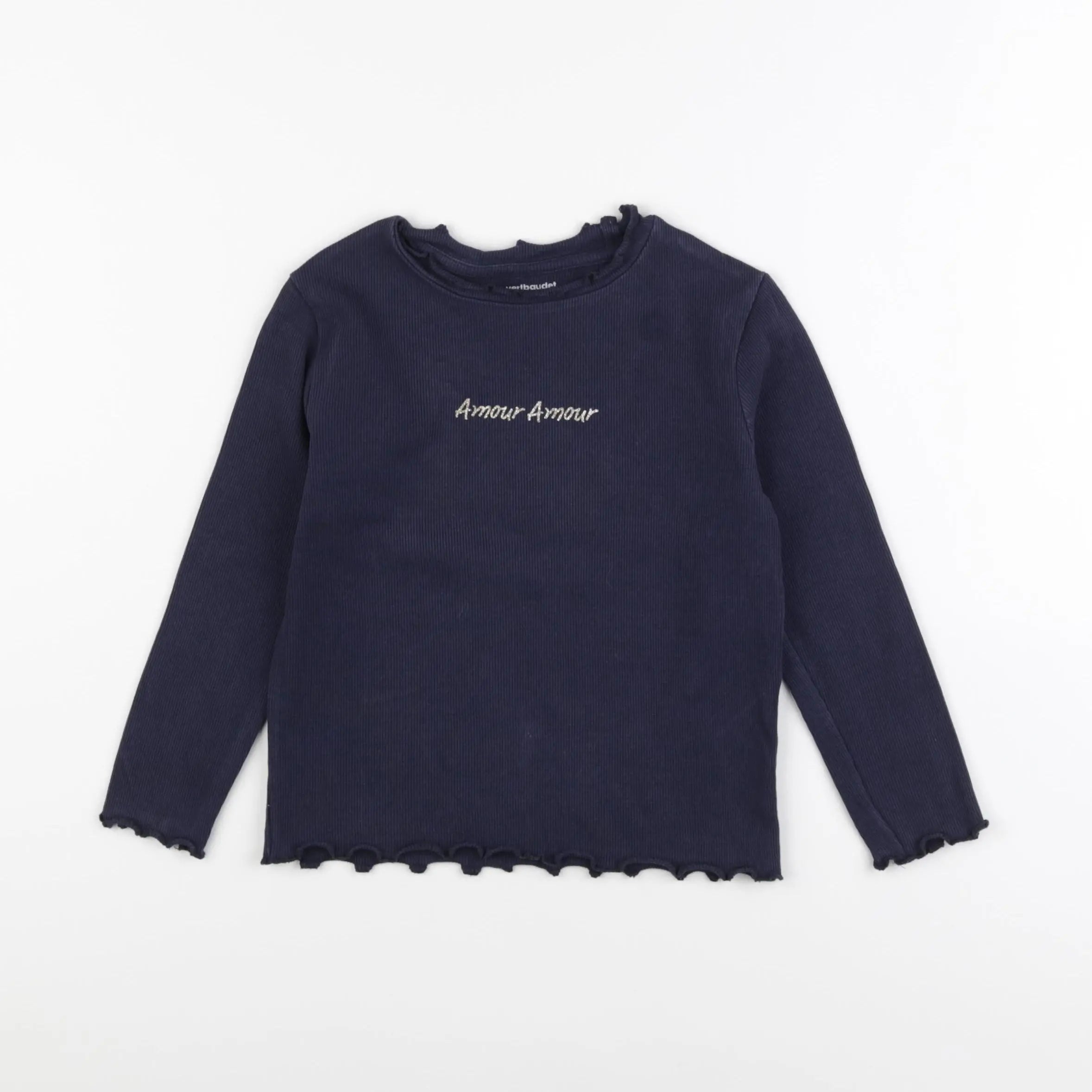 Vertbaudet - tee-shirt bleu - 6 ans