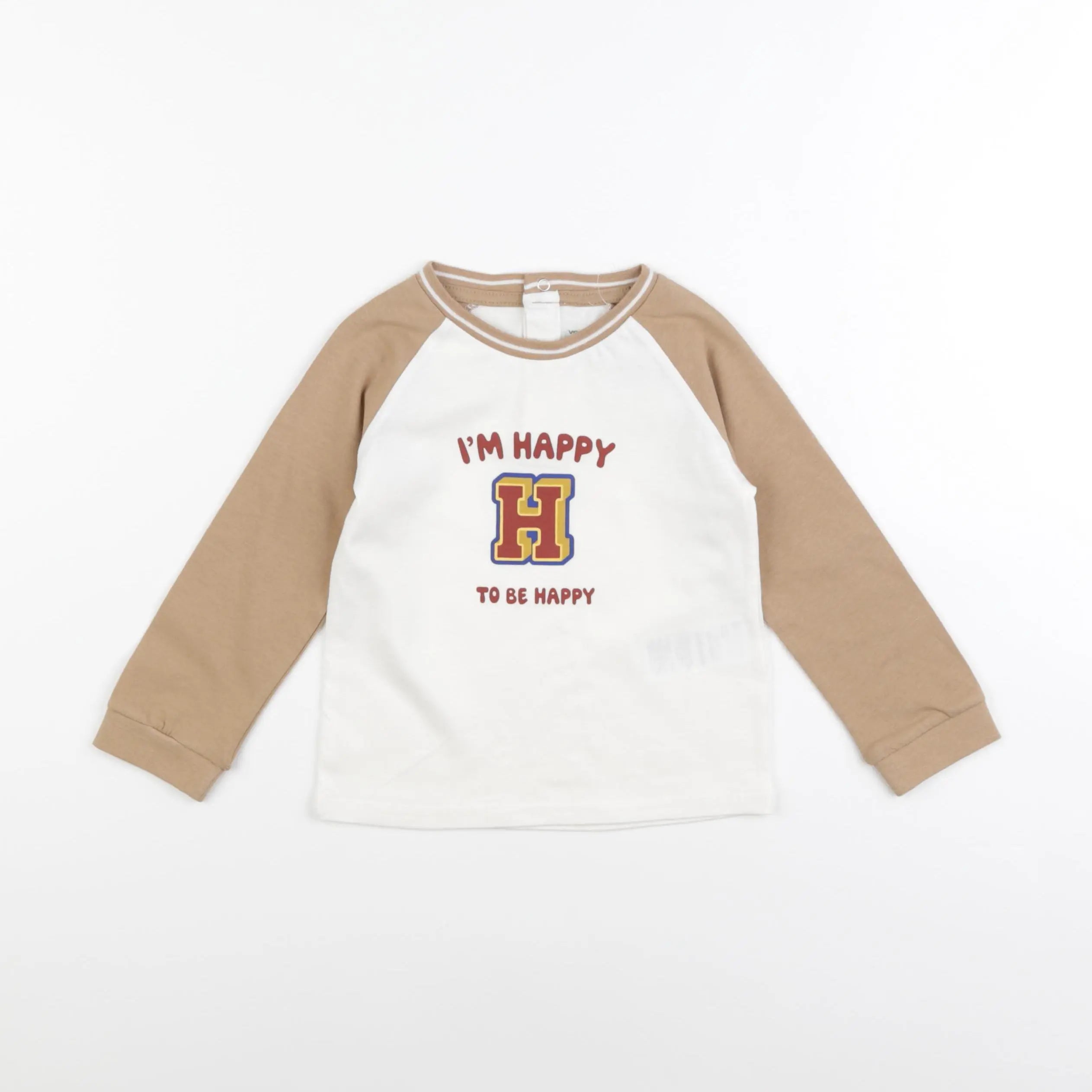 Vertbaudet - tee-shirt marron - 24 mois