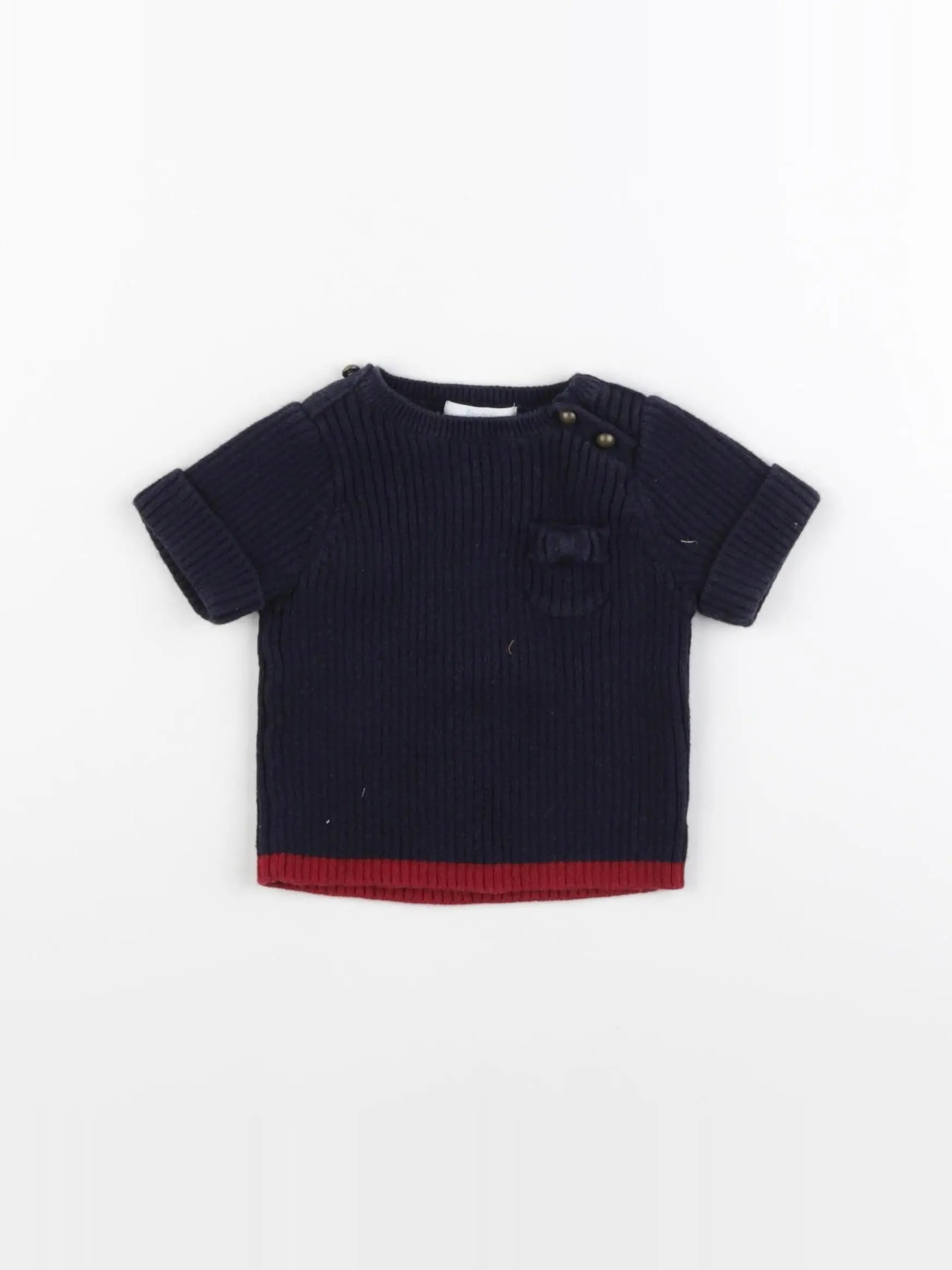 Jacadi - pull bleu - 6 mois