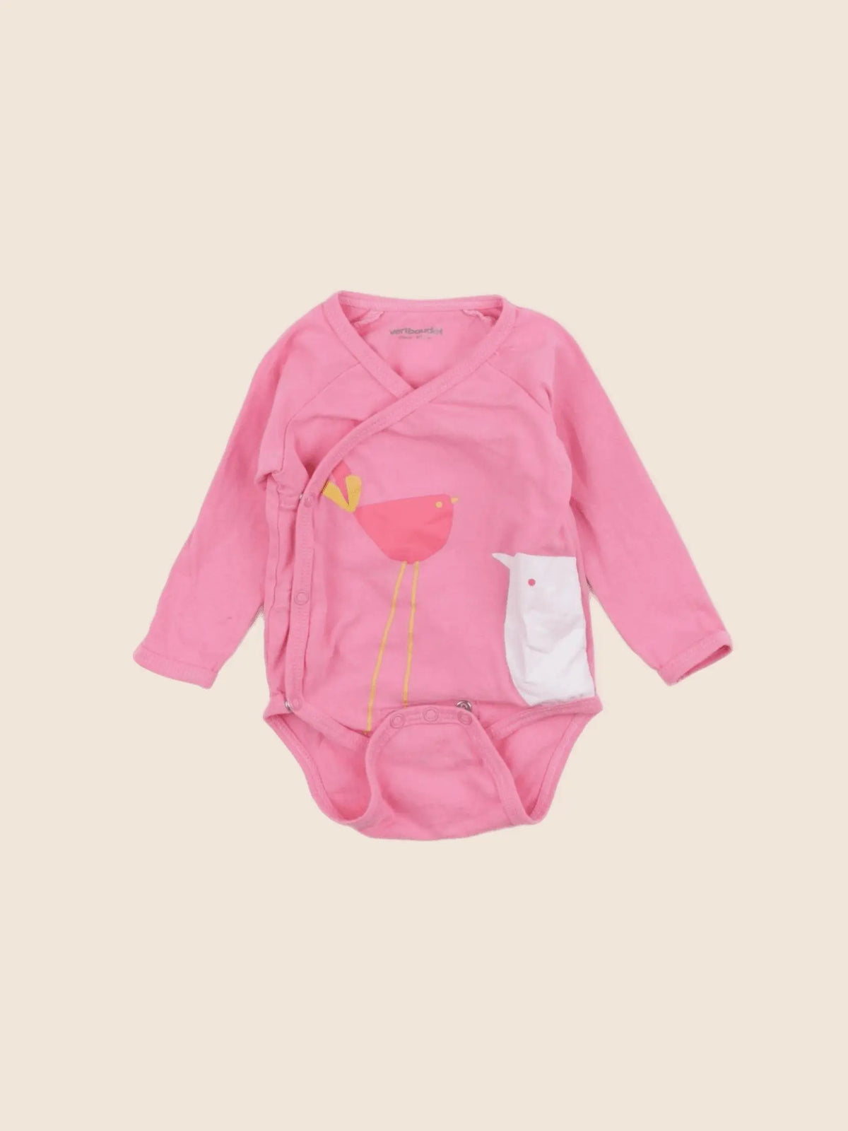 Vertbaudet - body rose - 3 mois