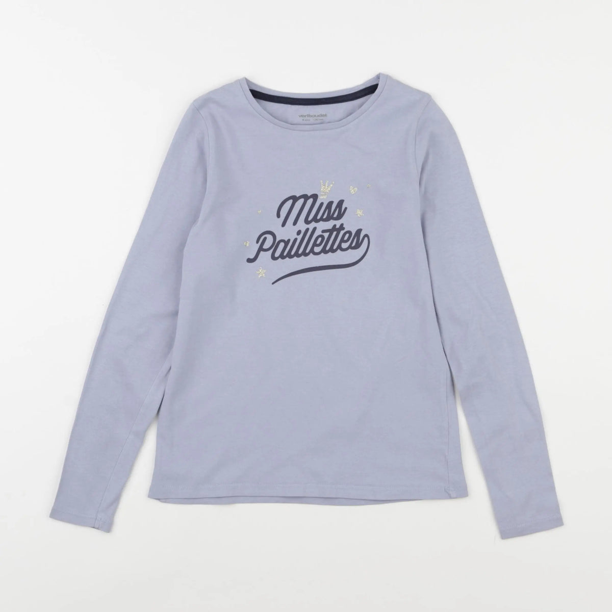 Vertbaudet - tee-shirt bleu - 8 ans