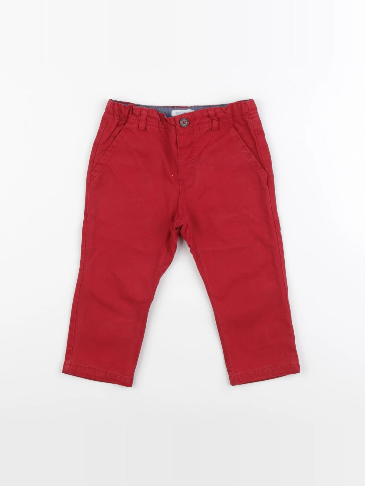 Boutchou - pantalon rouge - 12 mois