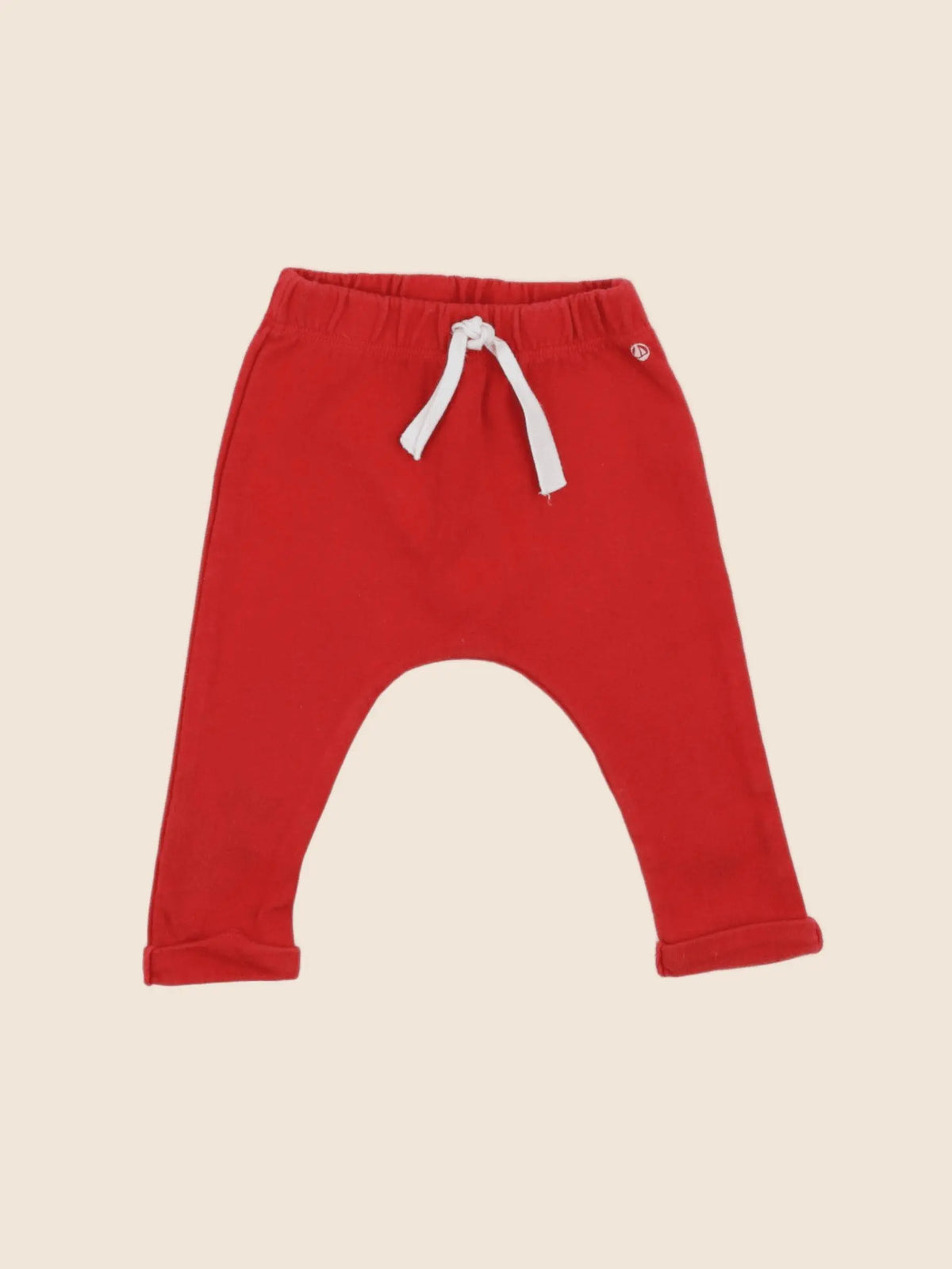 Petit Bateau - sarouel rouge - 6 mois