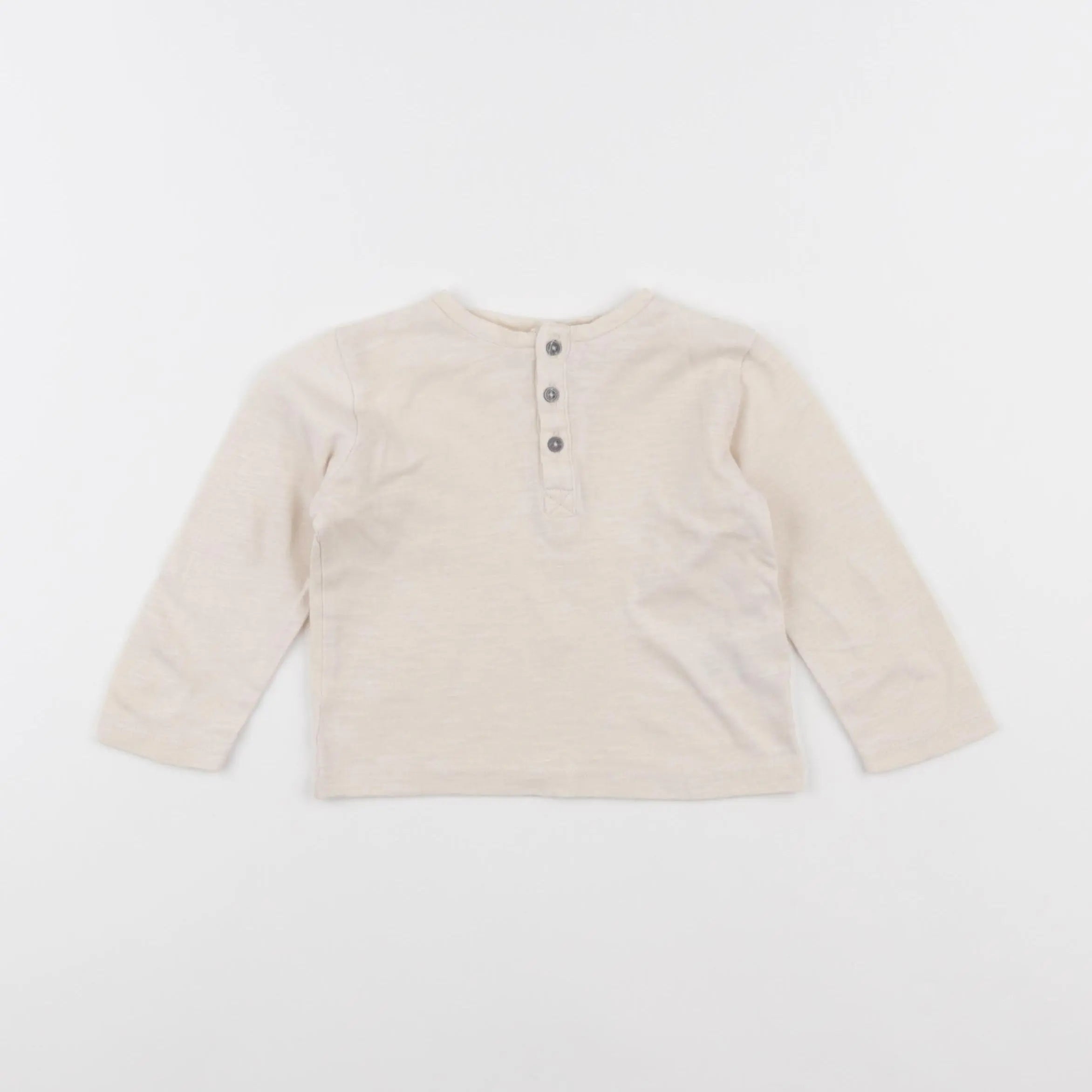 Vertbaudet - tee-shirt beige - 9 mois