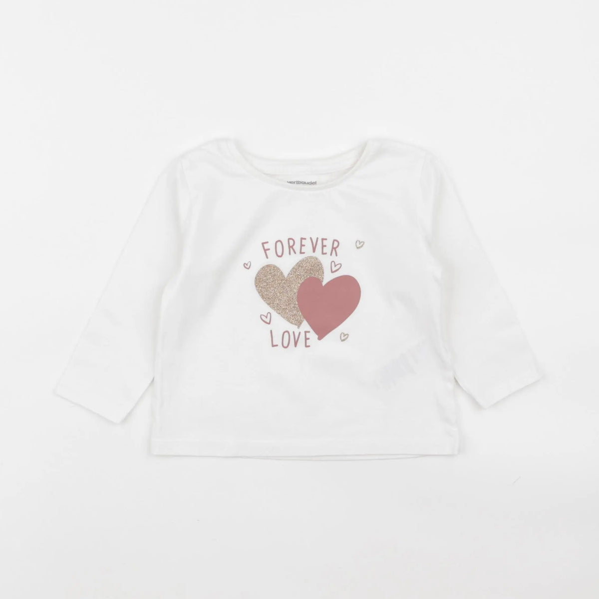 Vertbaudet - tee-shirt blanc - 2 ans