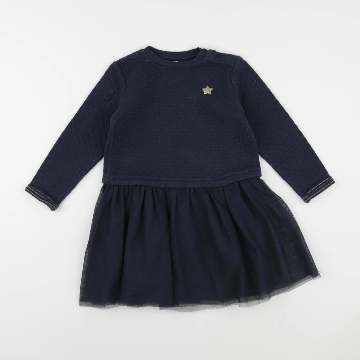 Vertbaudet - robe bleu - 6 ans