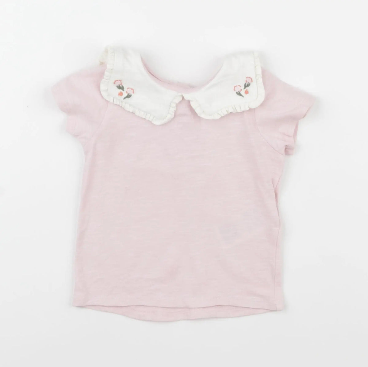 Vertbaudet - tee-shirt rose - 12 mois