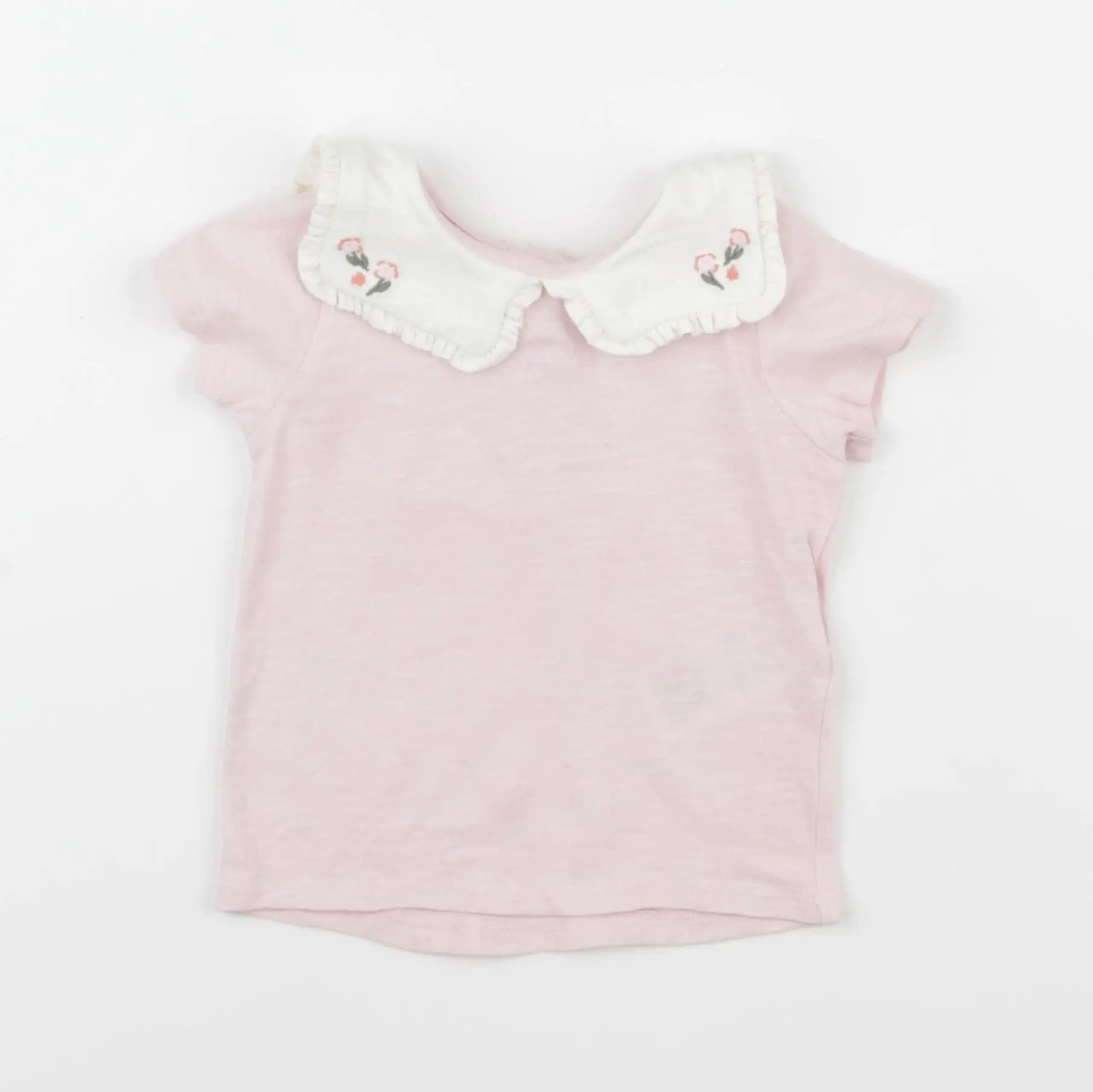Vertbaudet - tee-shirt rose - 12 mois