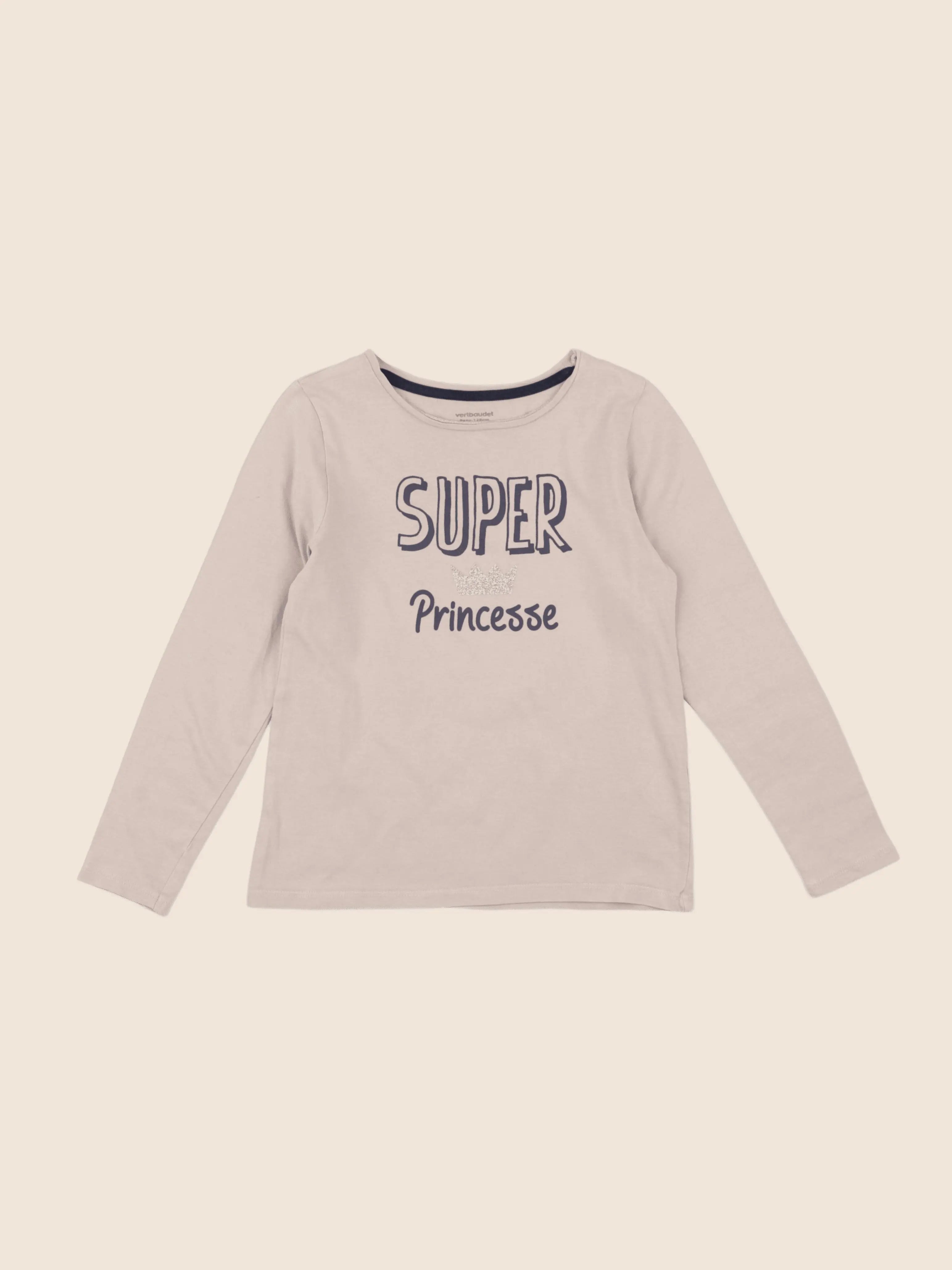 Vertbaudet - tee-shirt rose - 8 ans