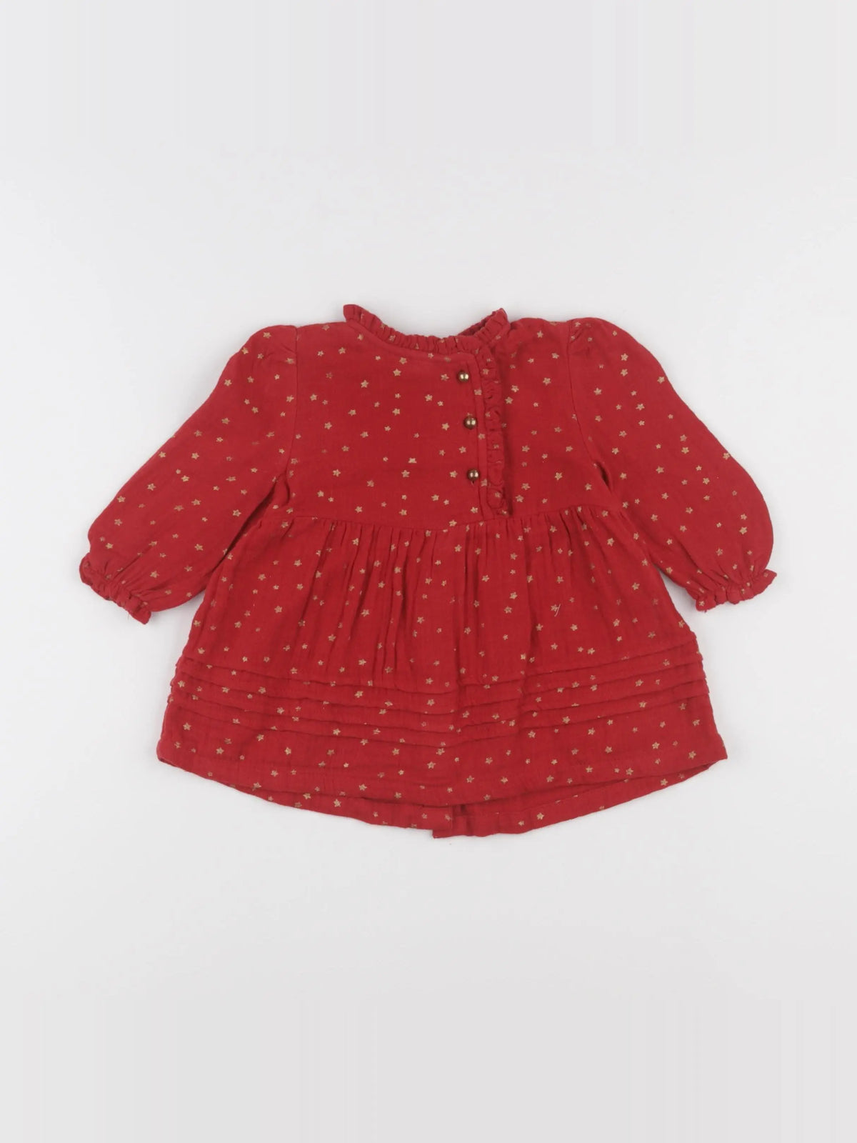 Vertbaudet - robe rouge - 6 mois