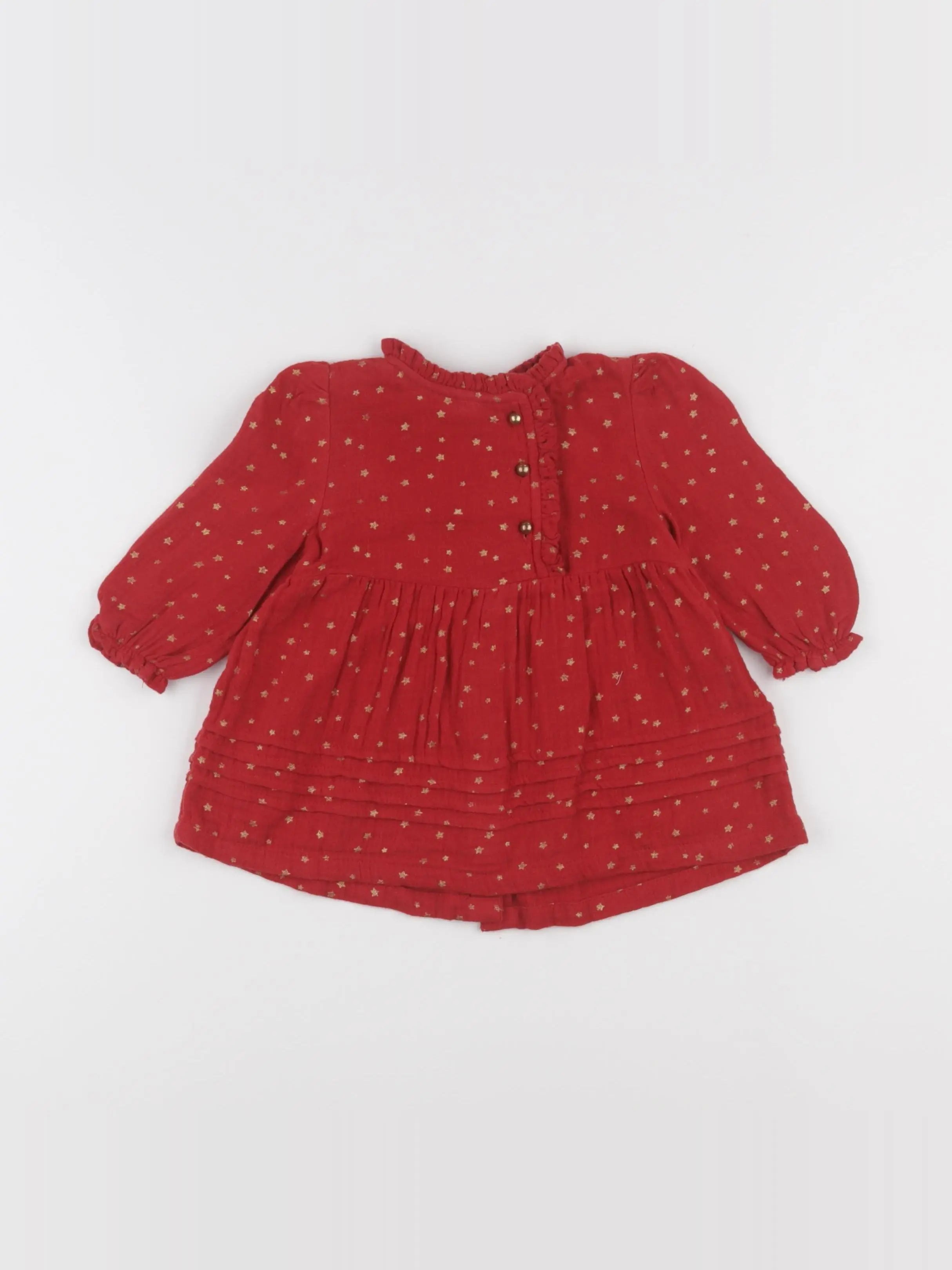 Vertbaudet - robe rouge - 6 mois
