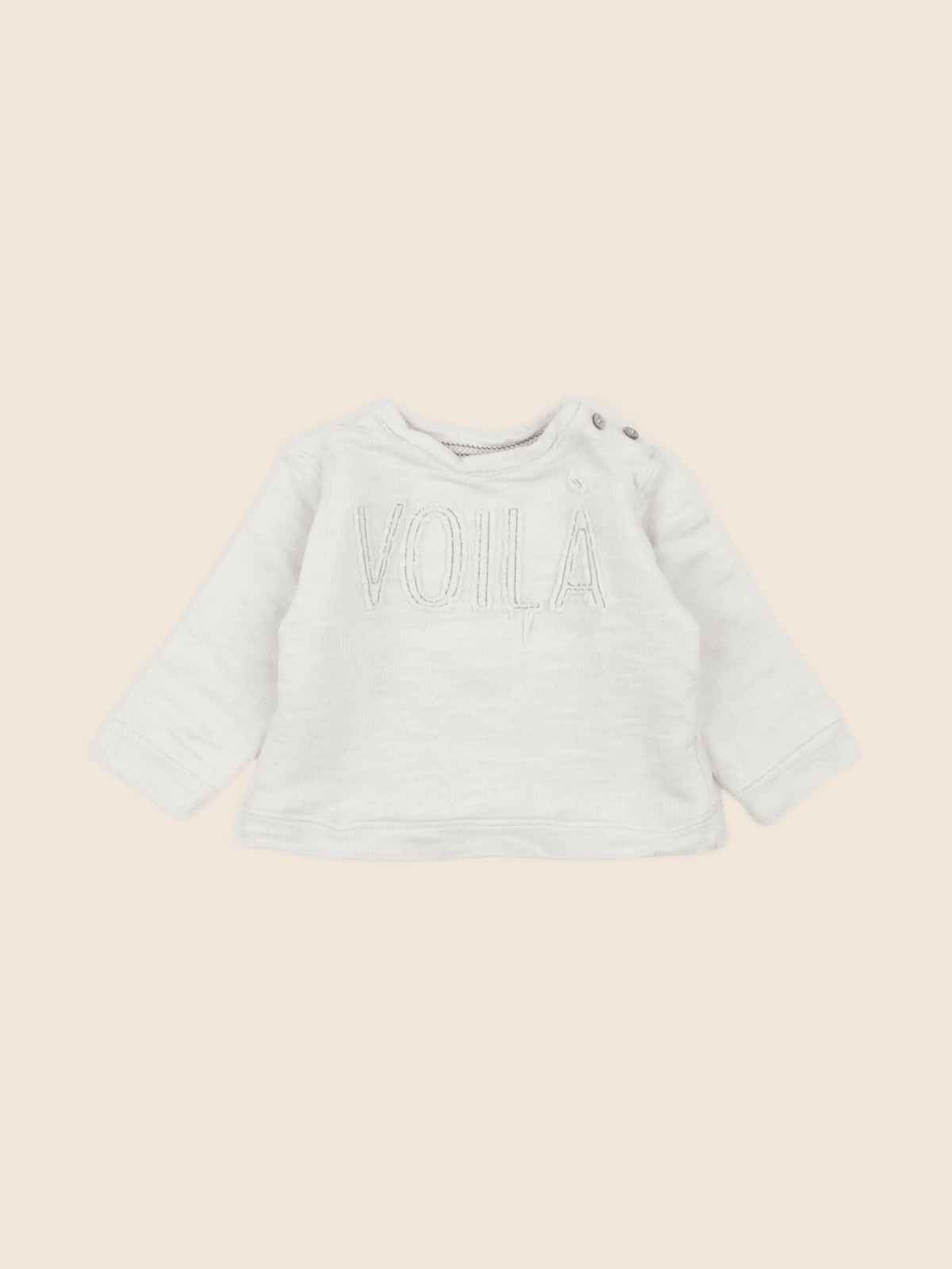 Zara - sweat beige - 9/12 mois