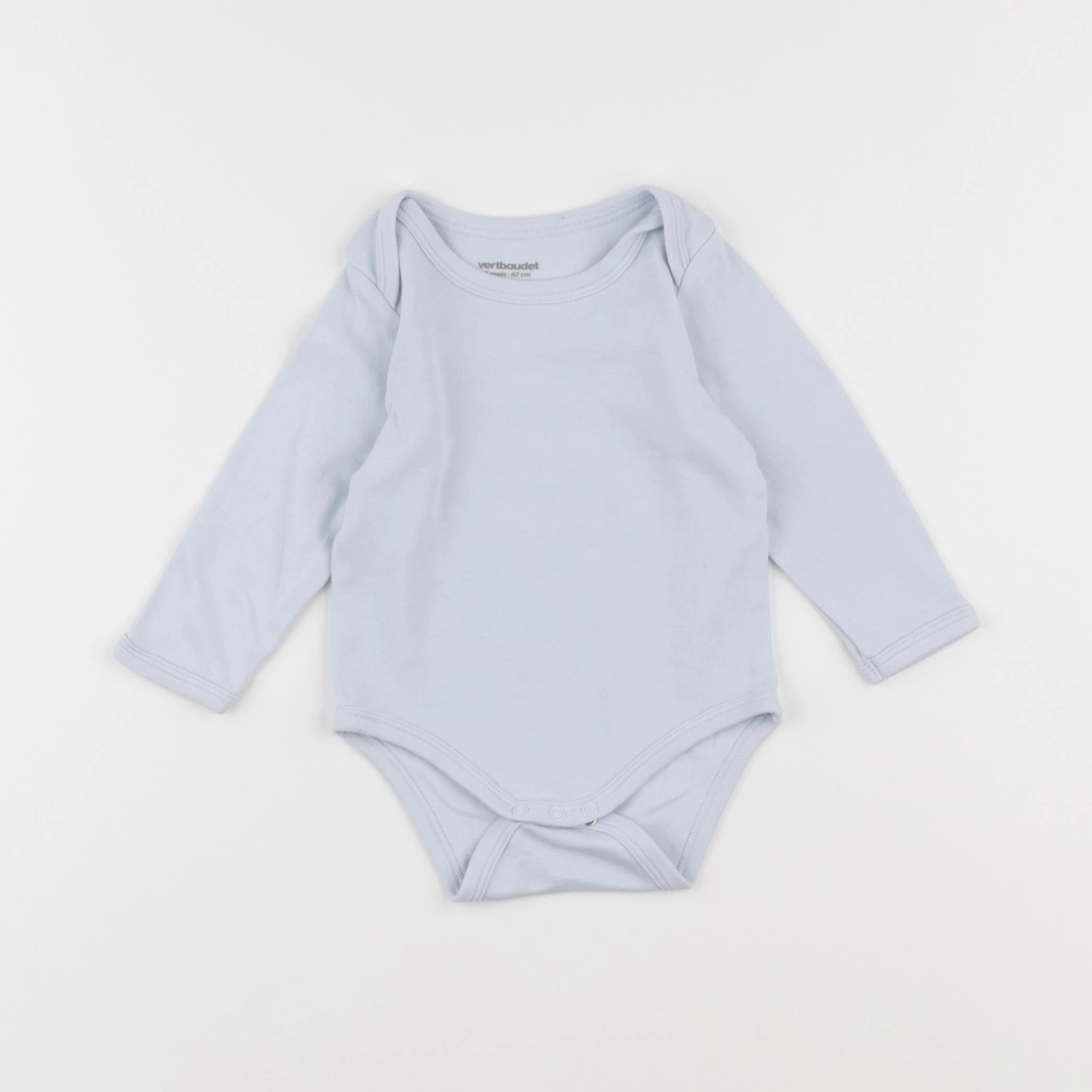 Vertbaudet - body bleu - 6 mois