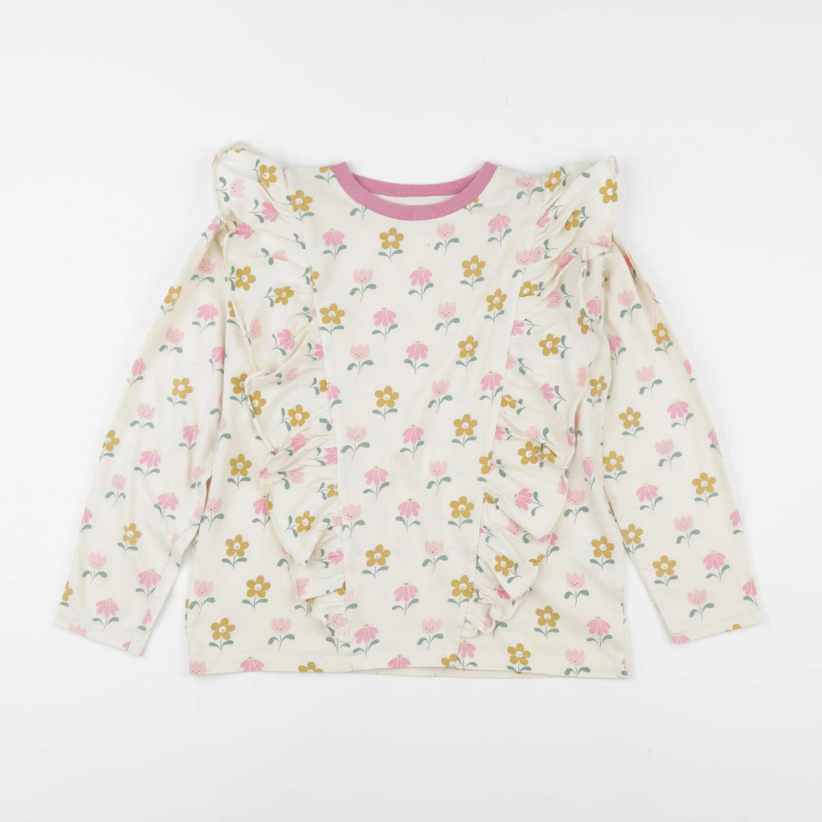 Vertbaudet - tee-shirt beige - 10 ans