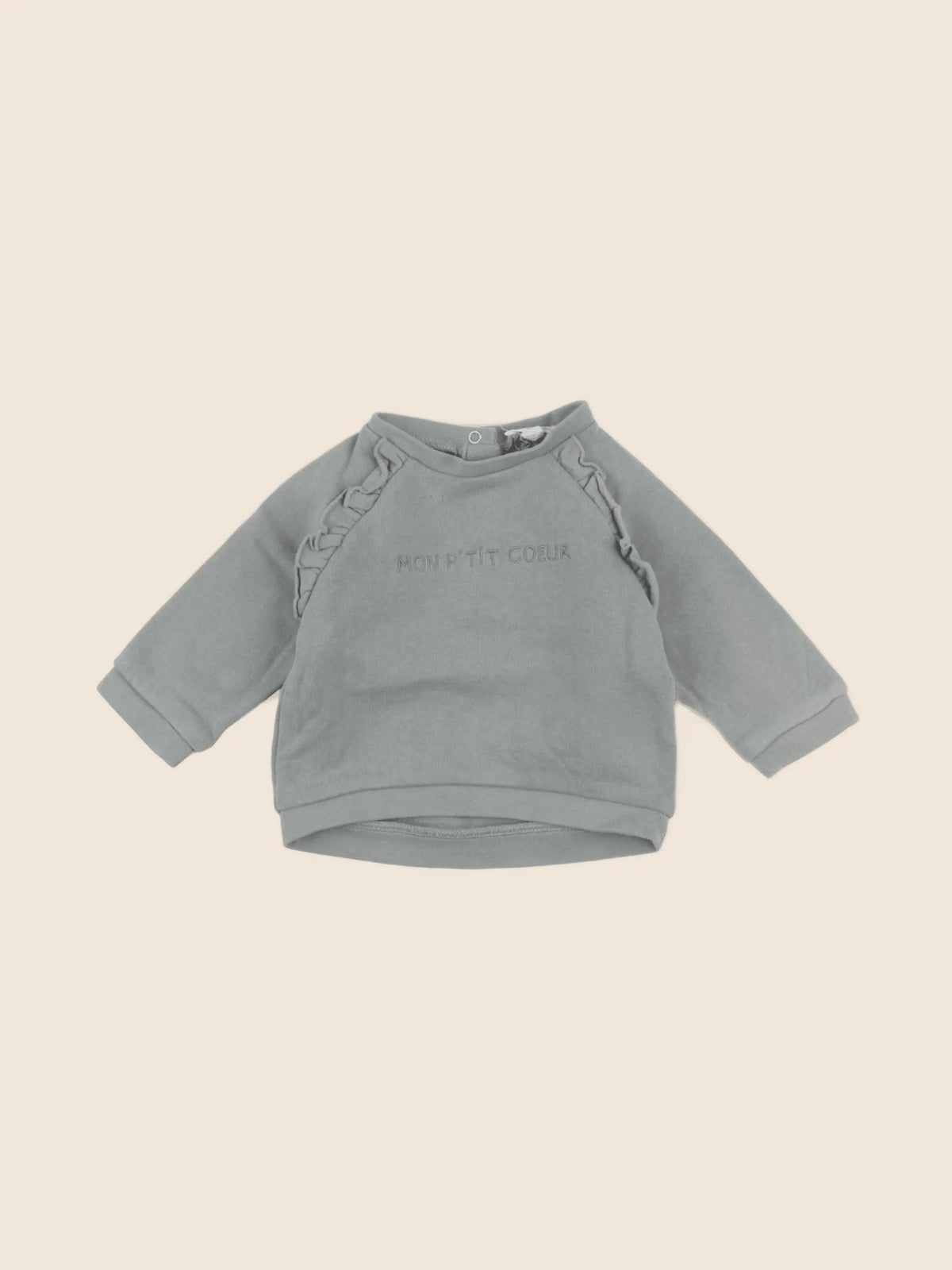 Vertbaudet - sweat vert - 3 mois