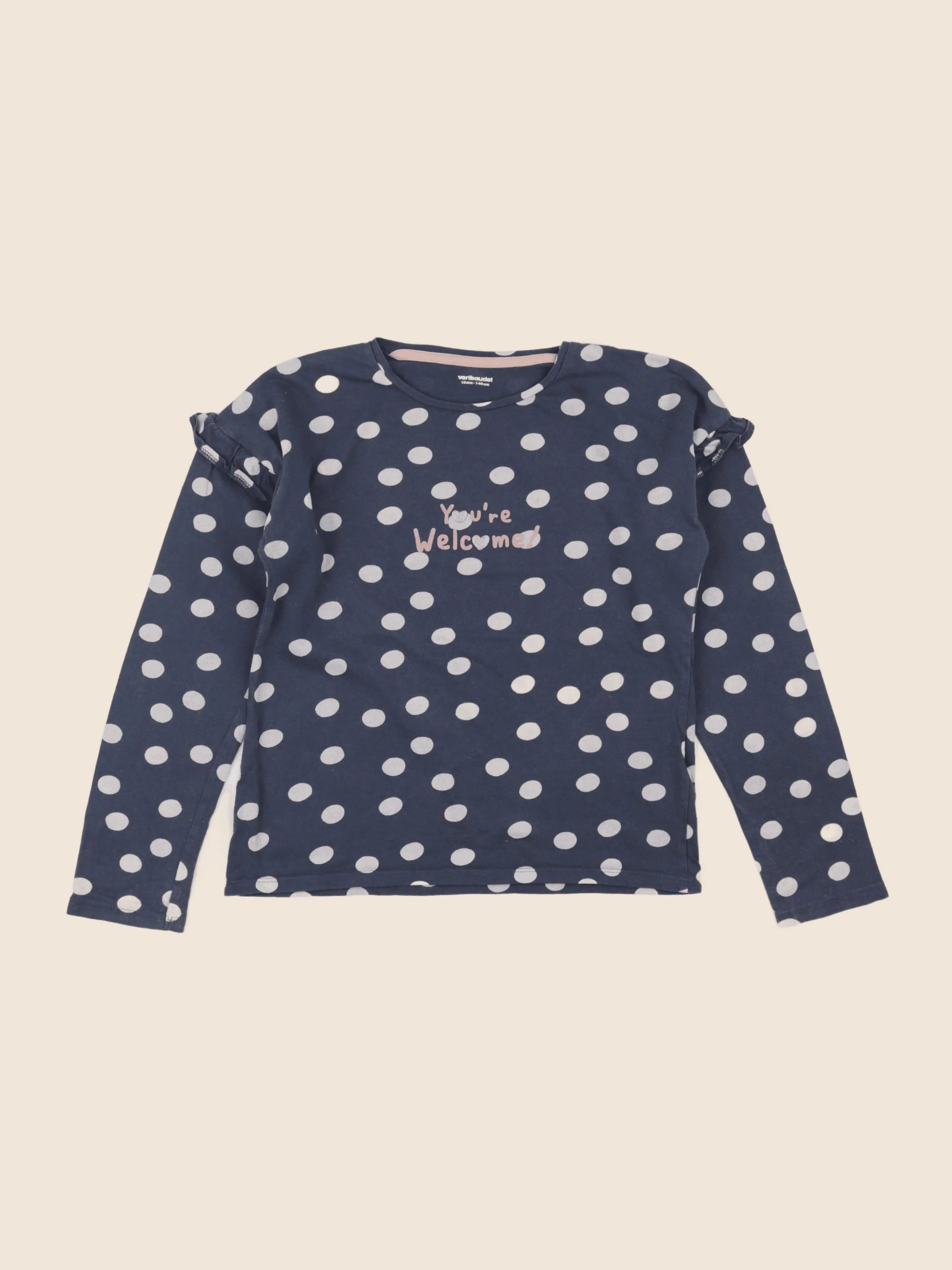 Vertbaudet - tee-shirt bleu - 10 ans