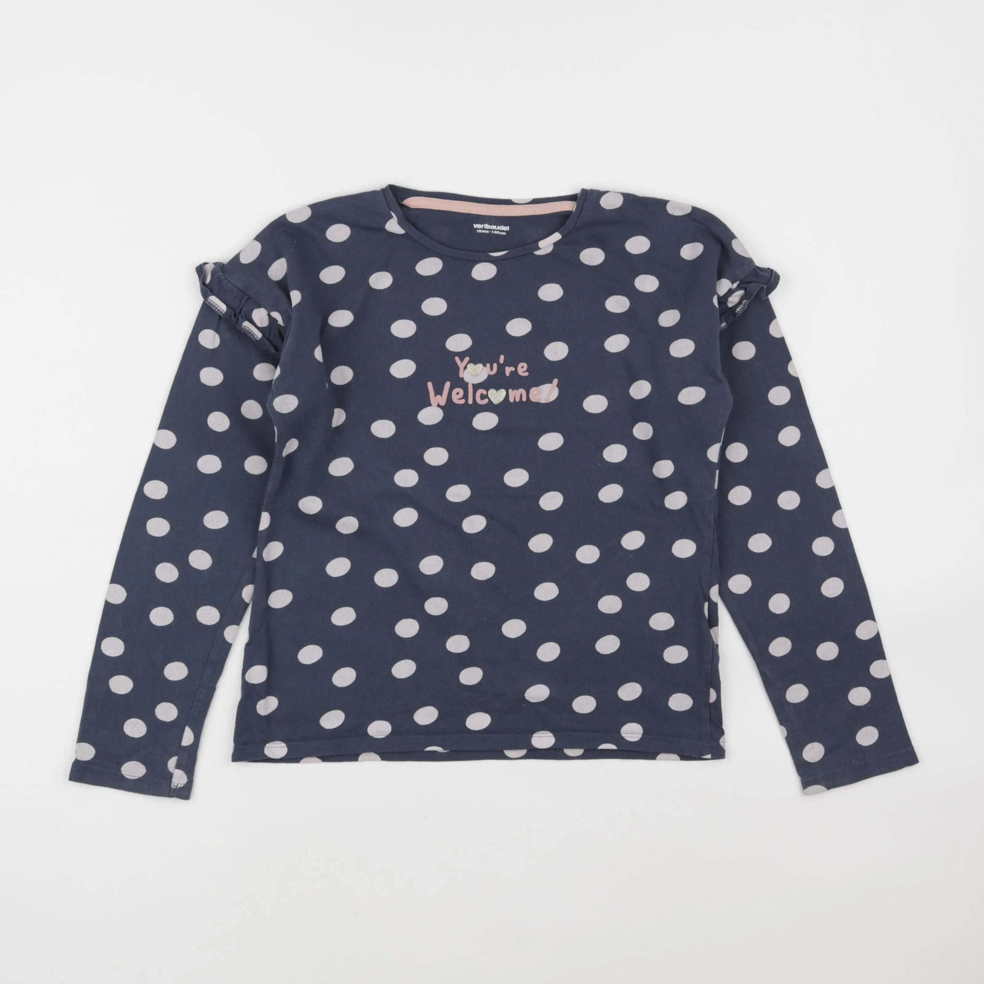 Vertbaudet - tee-shirt bleu - 10 ans