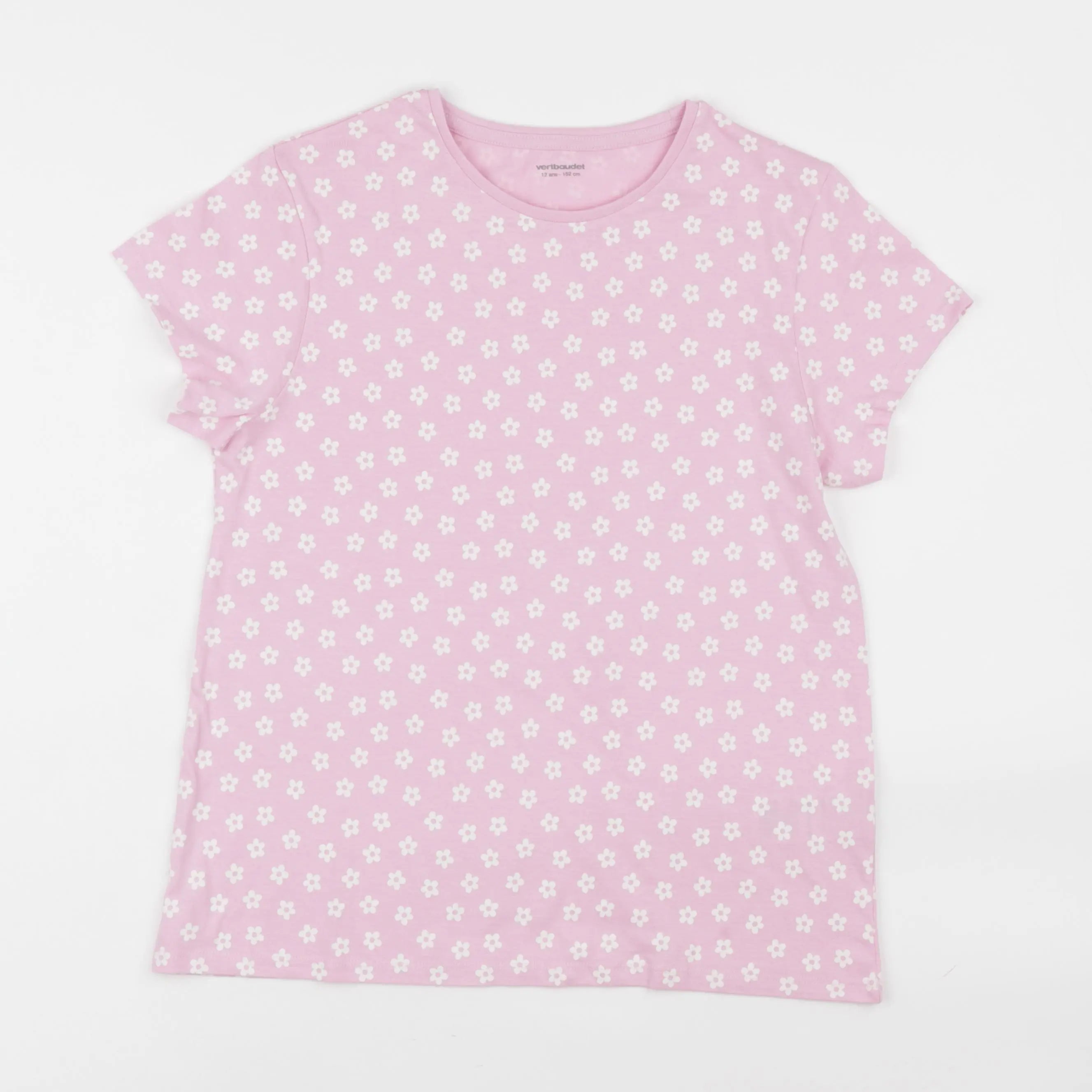 Vertbaudet - tee-shirt rose - 12 ans