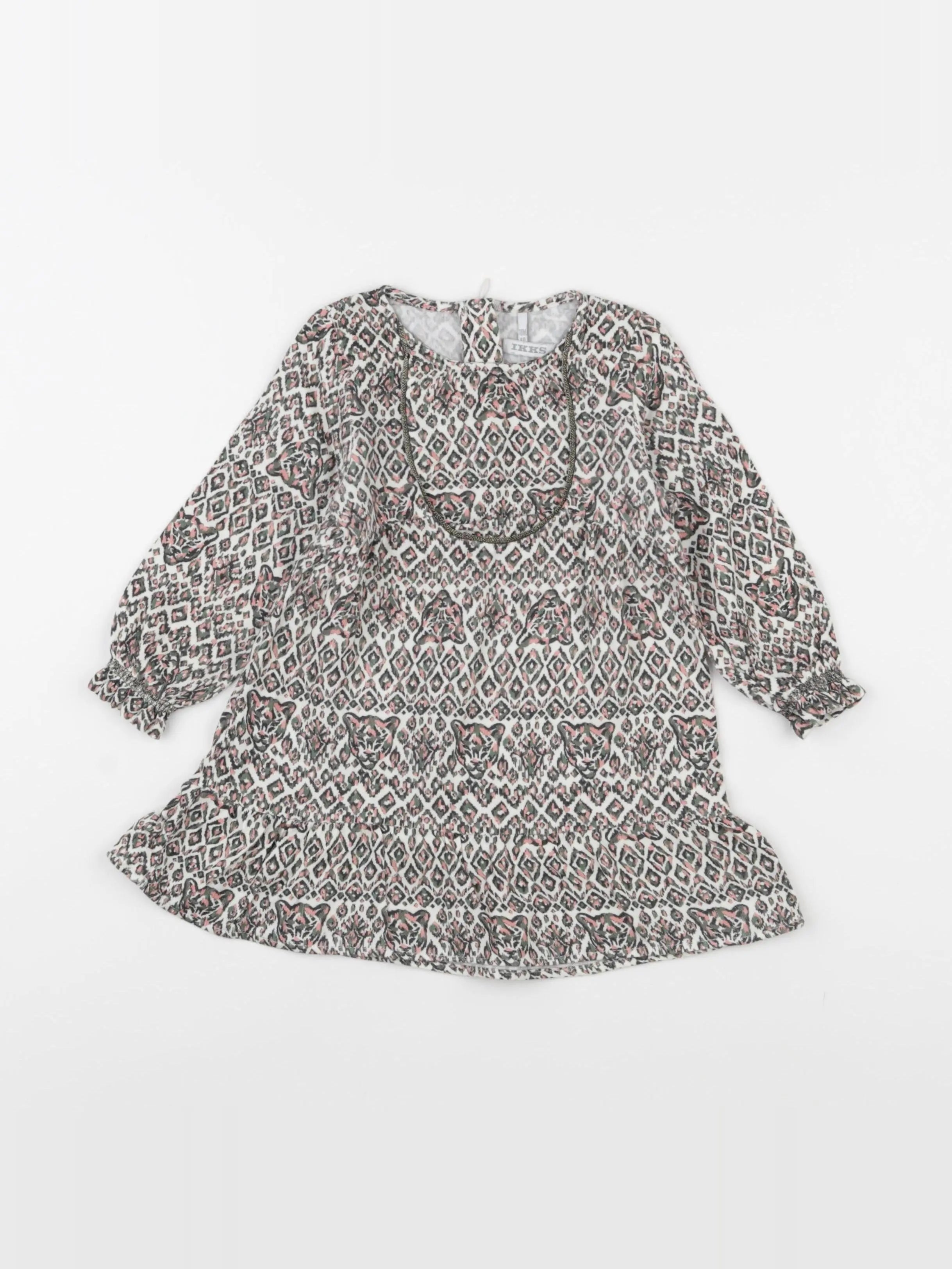 IKKS - robe rose, vert - 18 mois
