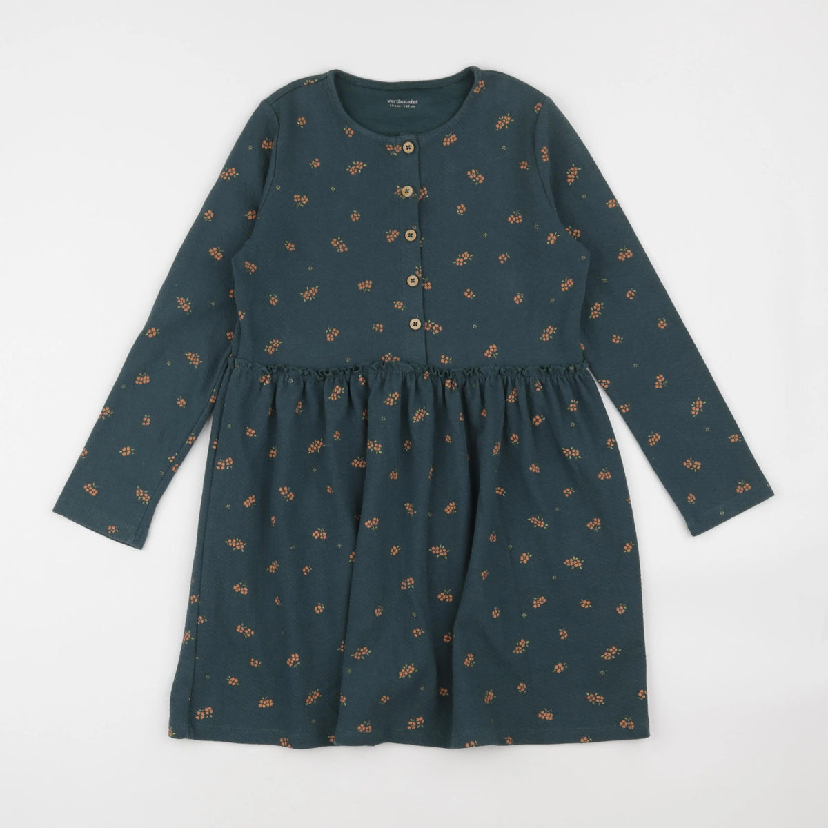 Vertbaudet - robe vert - 10 ans