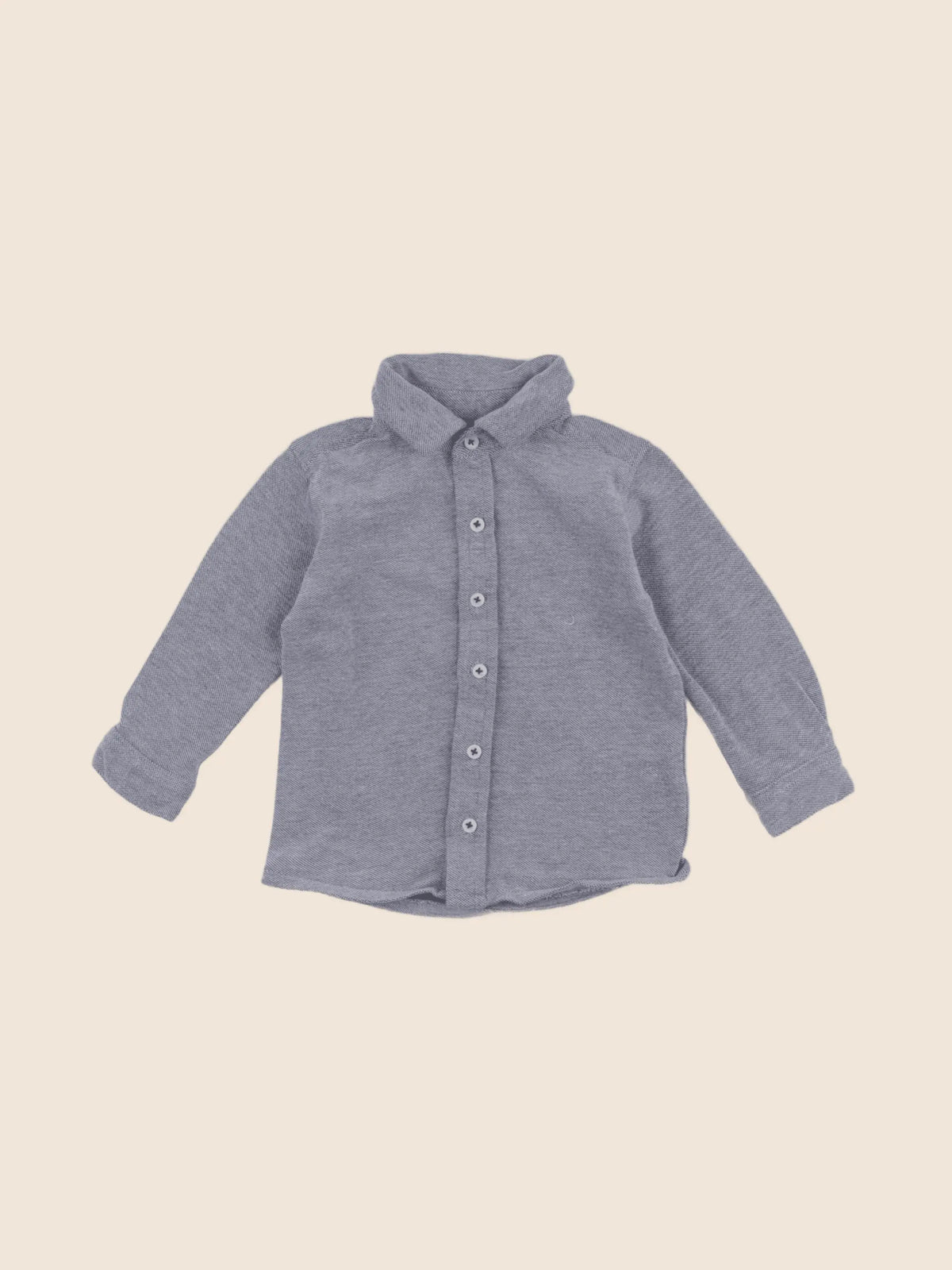 Boutchou - chemise bleu - 12 mois