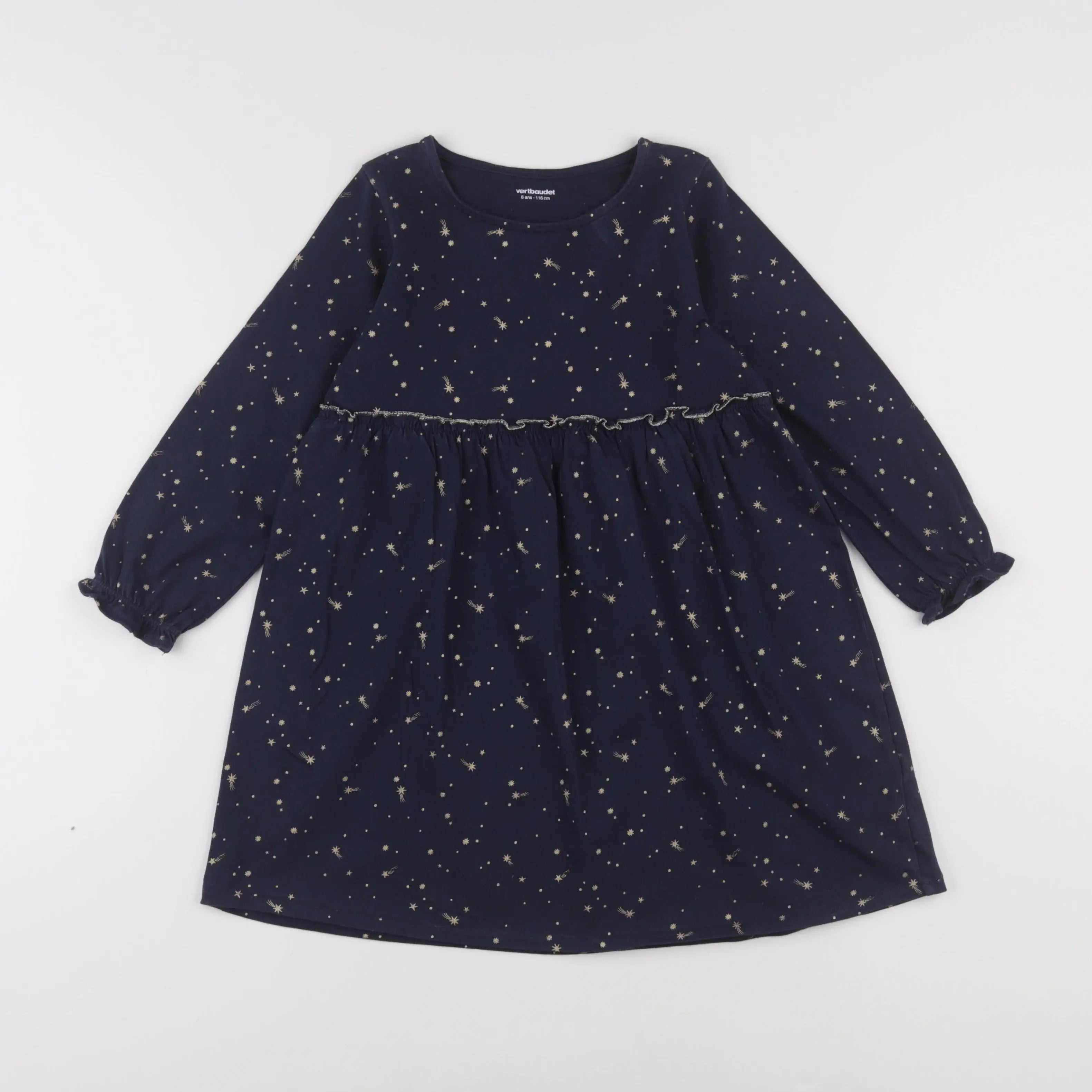 Vertbaudet - robe bleu - 6 ans