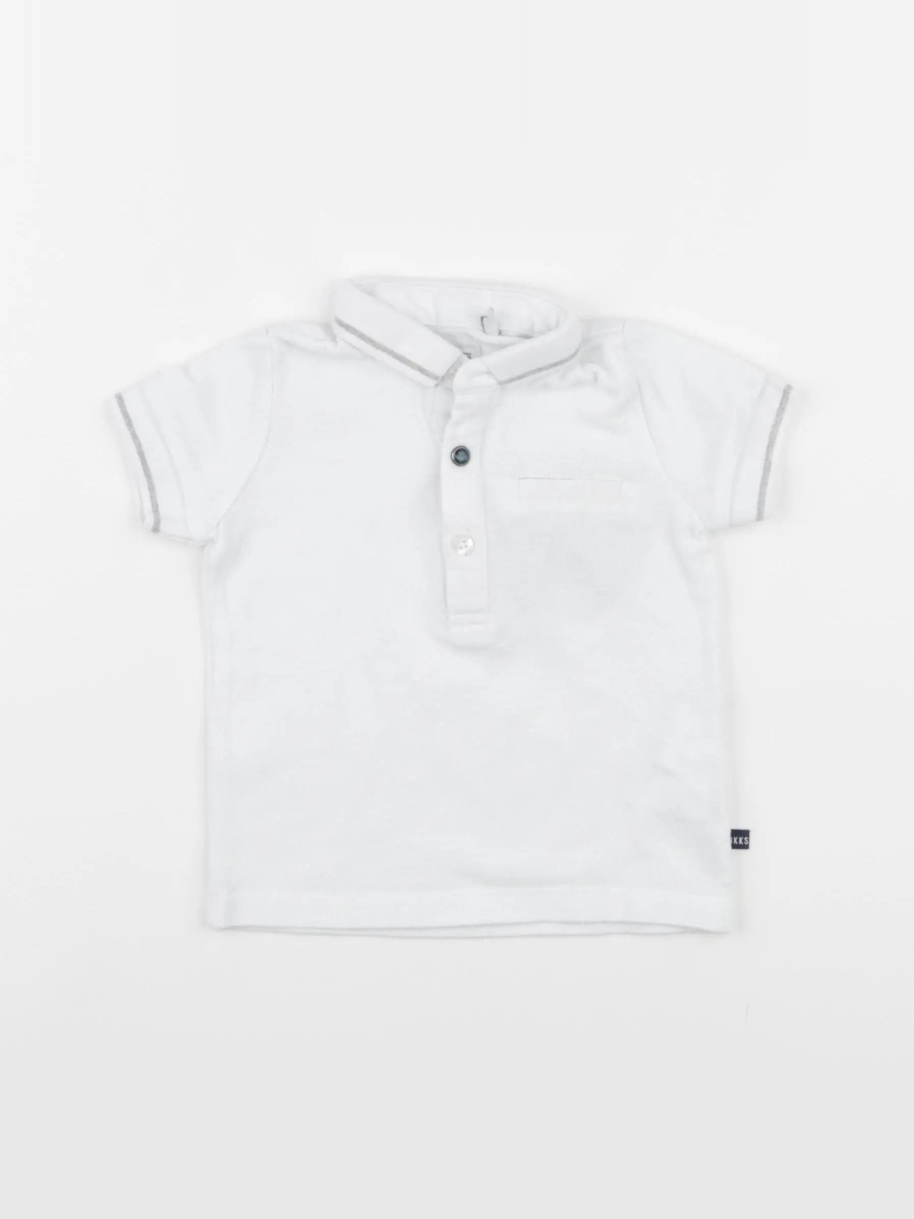 IKKS - polo blanc - 6 mois