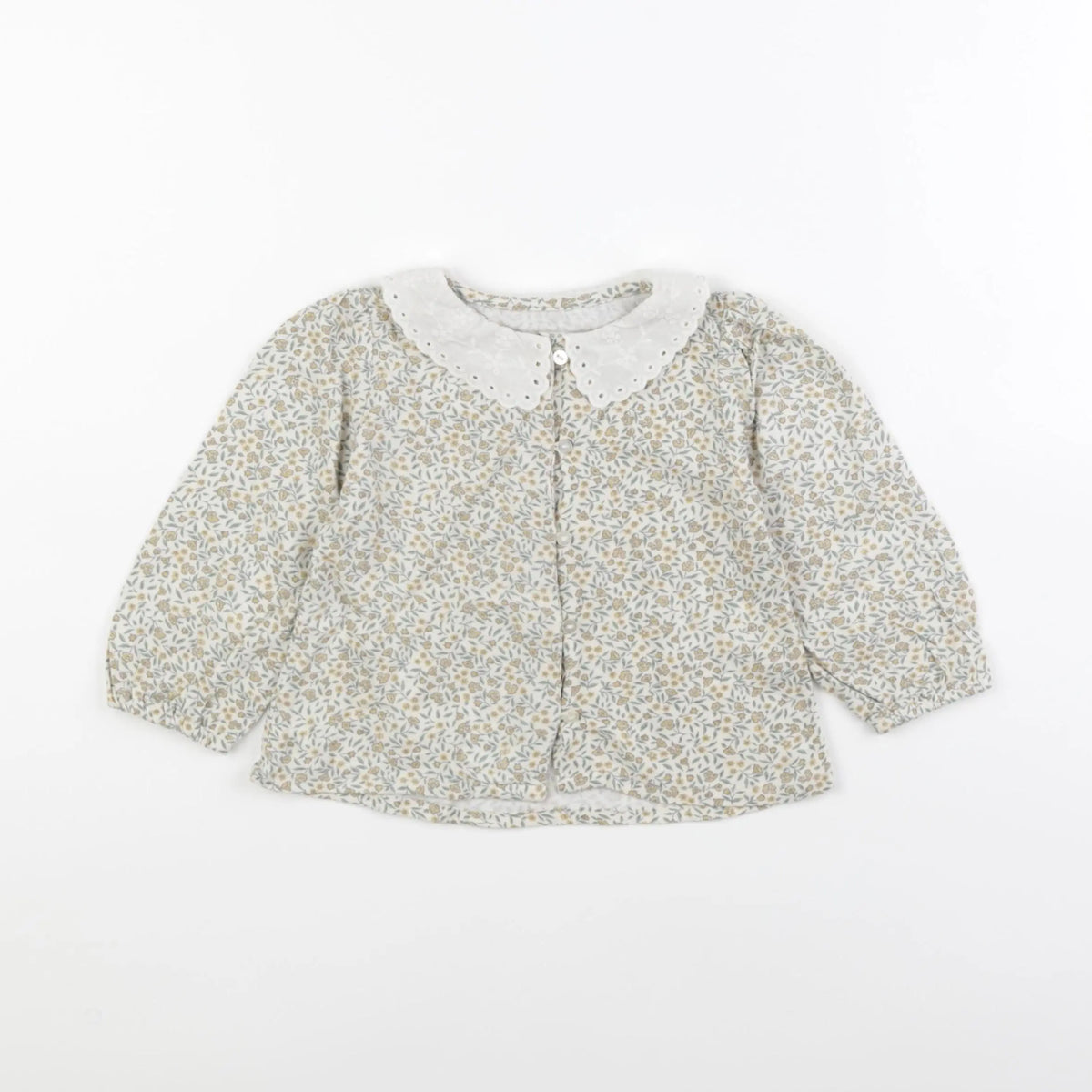 Vertbaudet - blouse vert - 12 mois