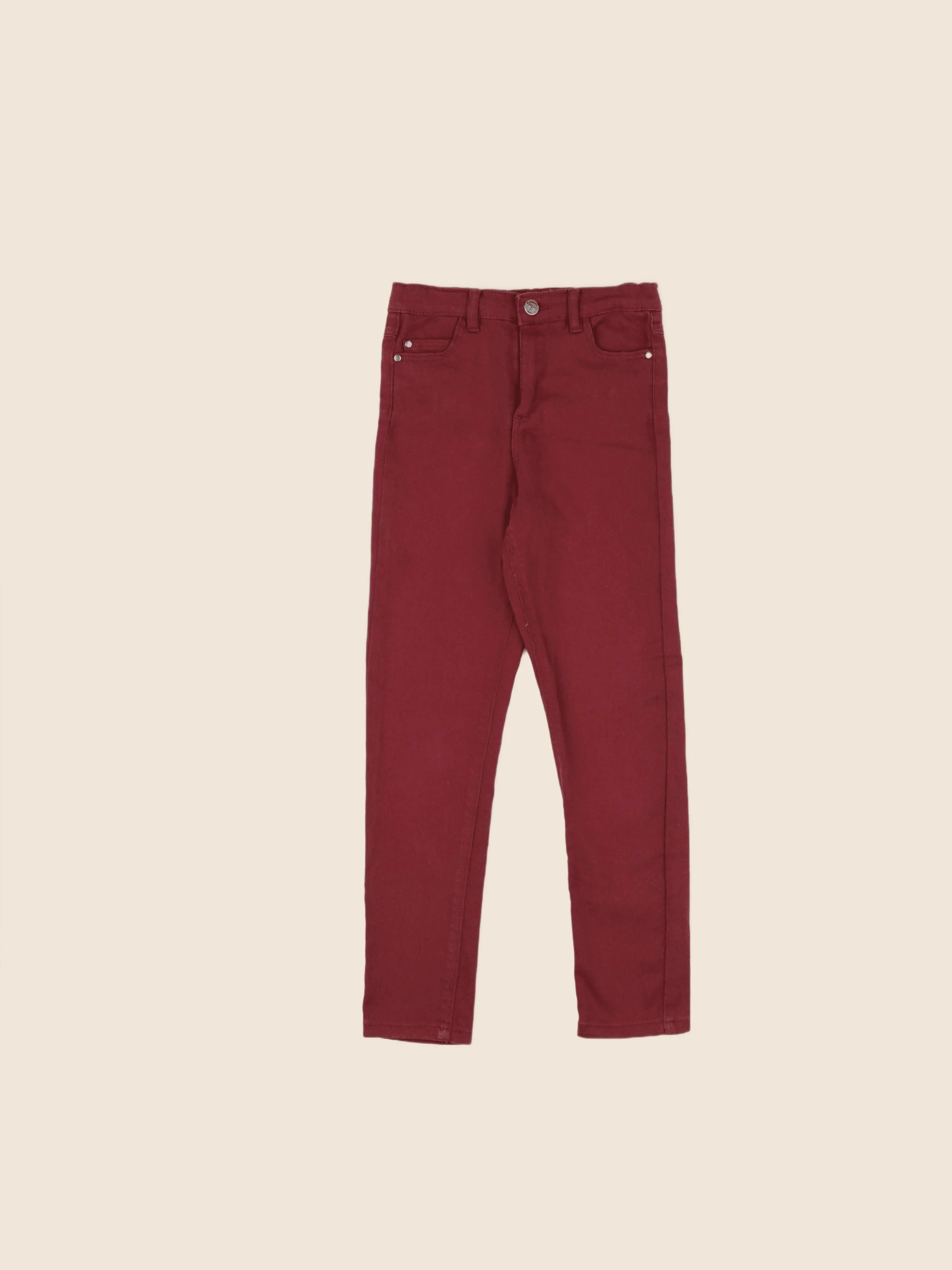 Little Cigogne - pantalon rouge - 10 ans