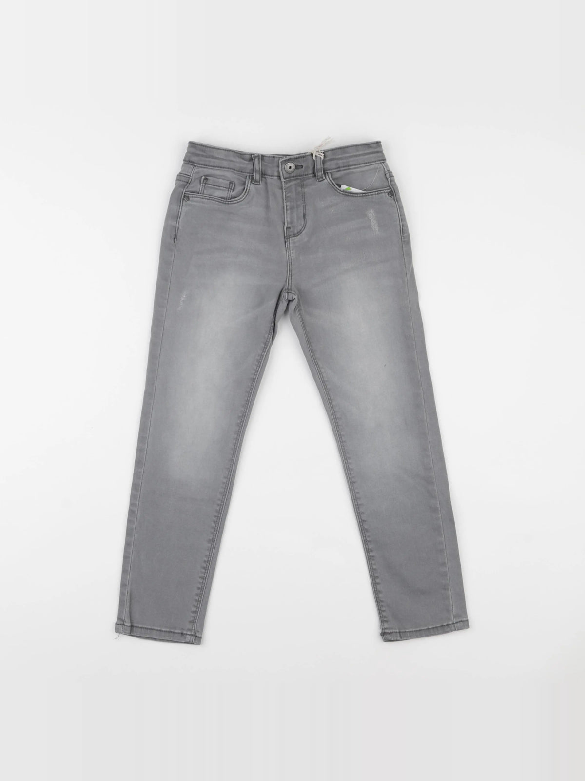 Vertbaudet - jean gris - 7 ans