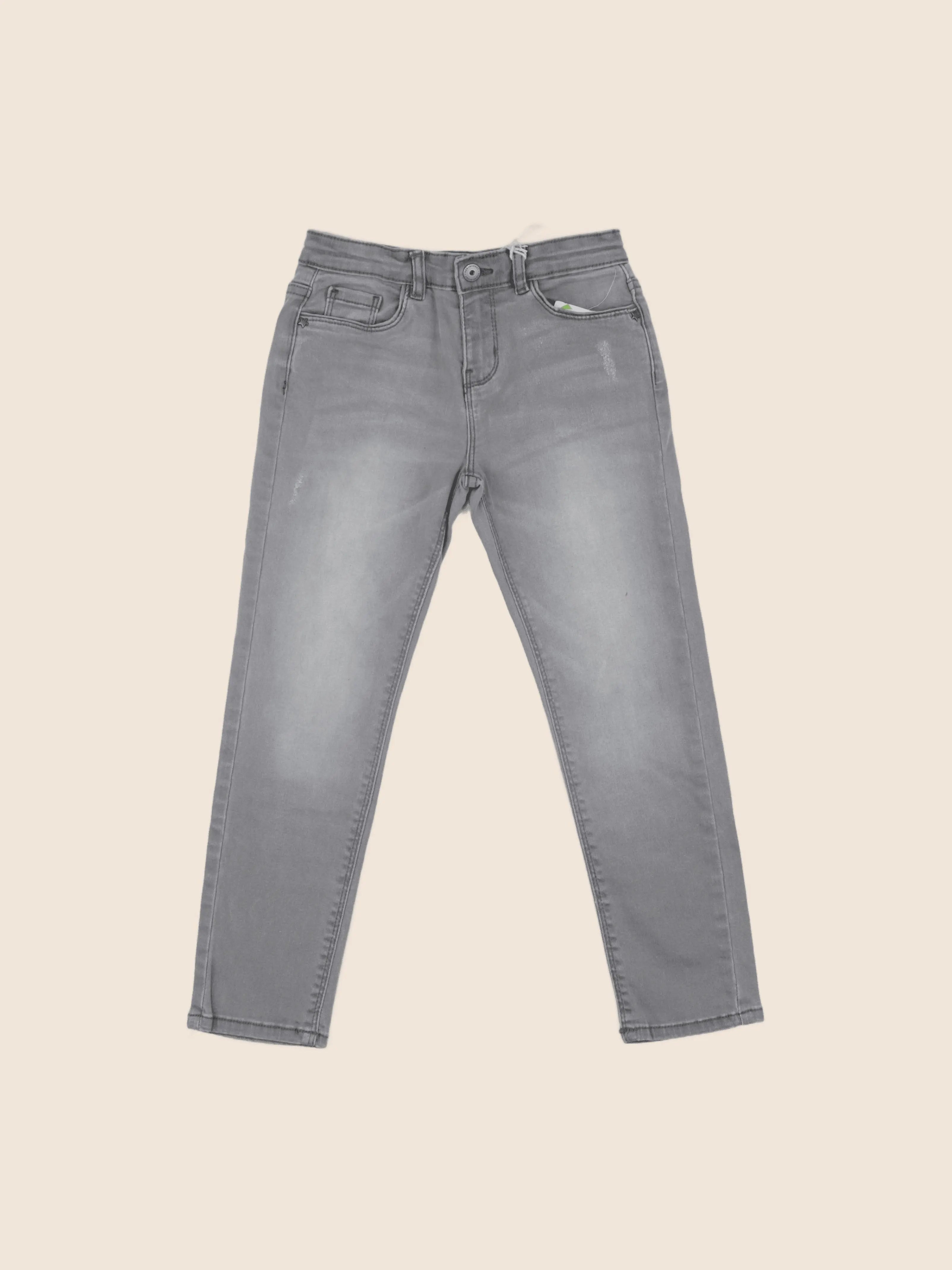 Vertbaudet - jean gris - 7 ans